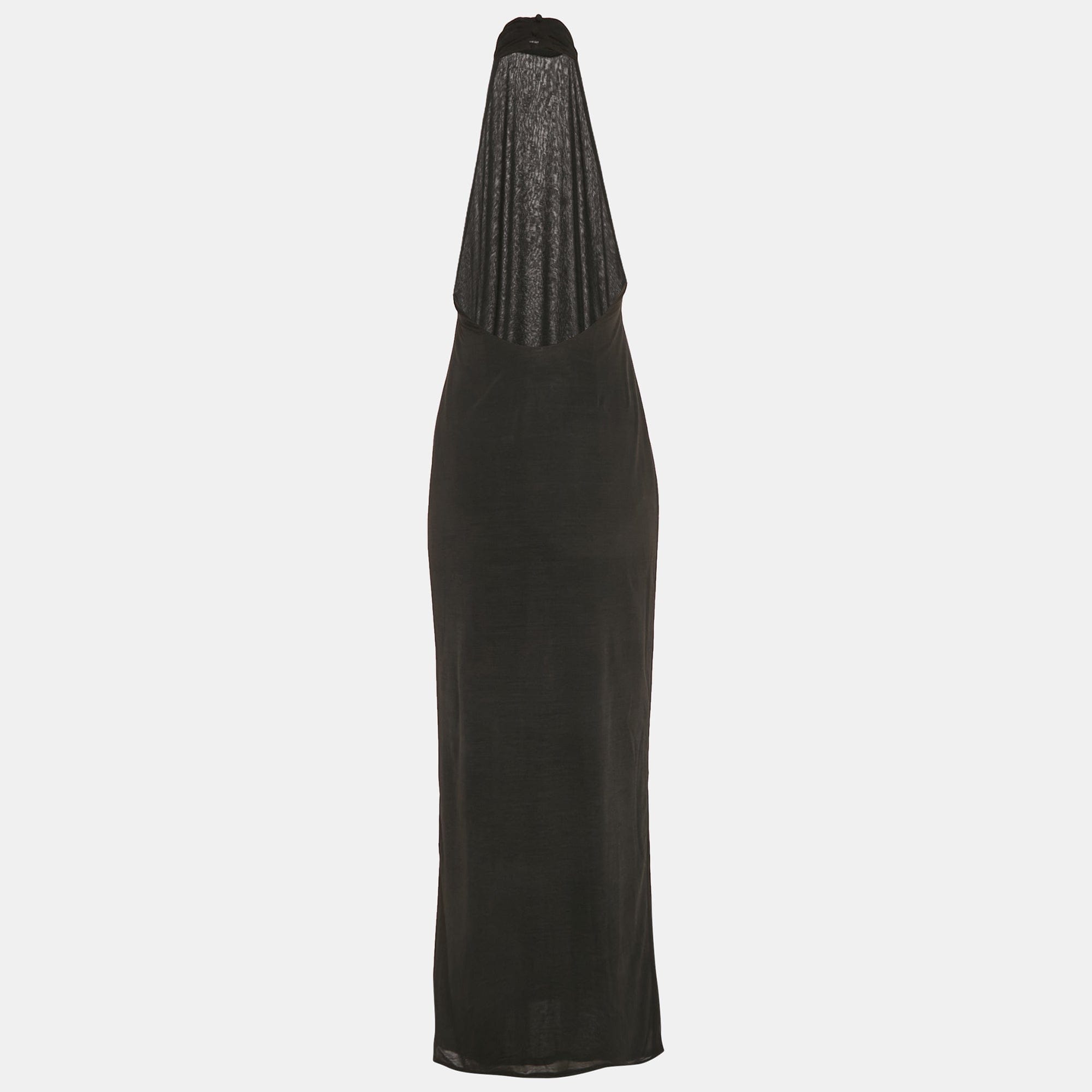 Lovers + Friends Black Jersey Halter Neck Long Dress