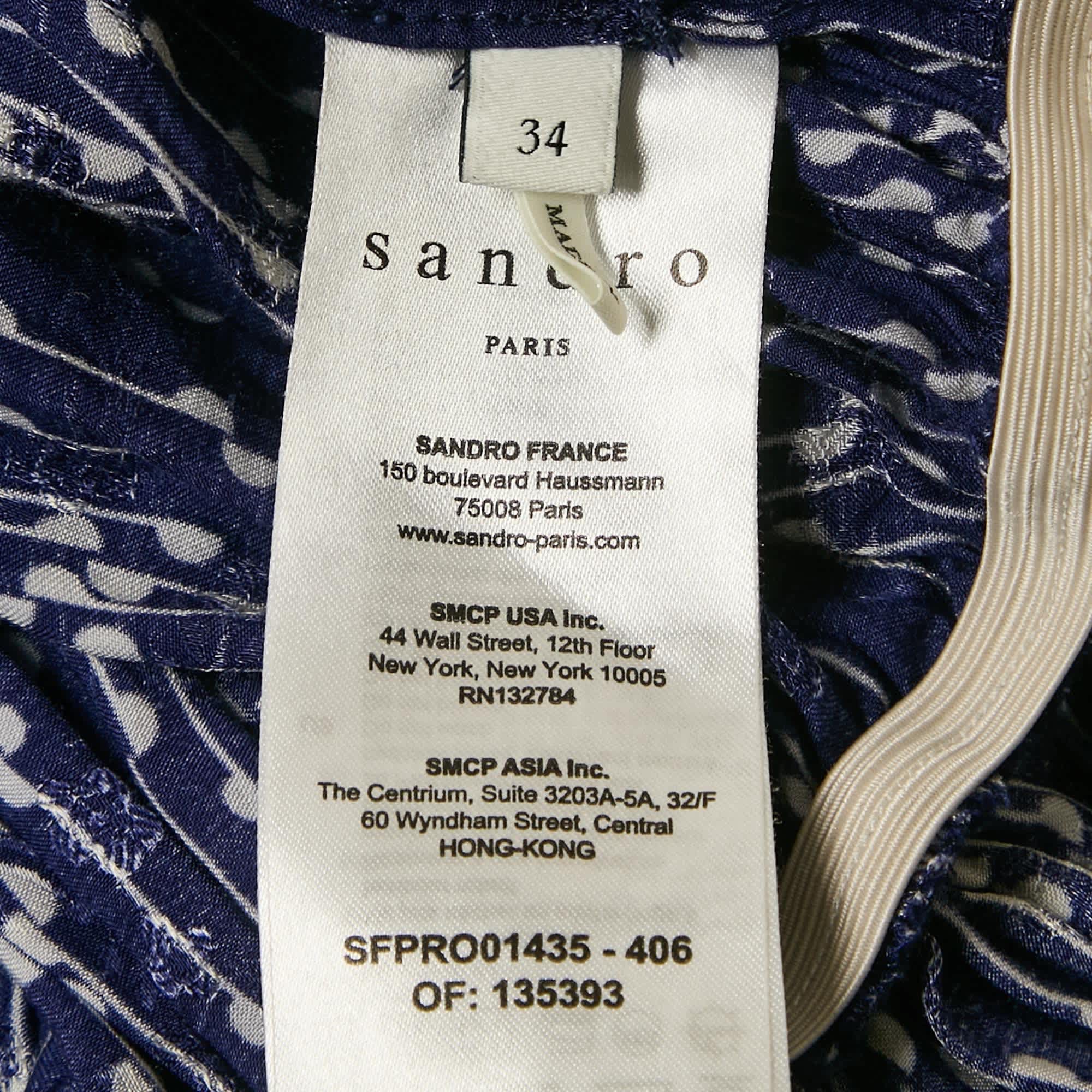 Blue Striped Satin Mini Dress