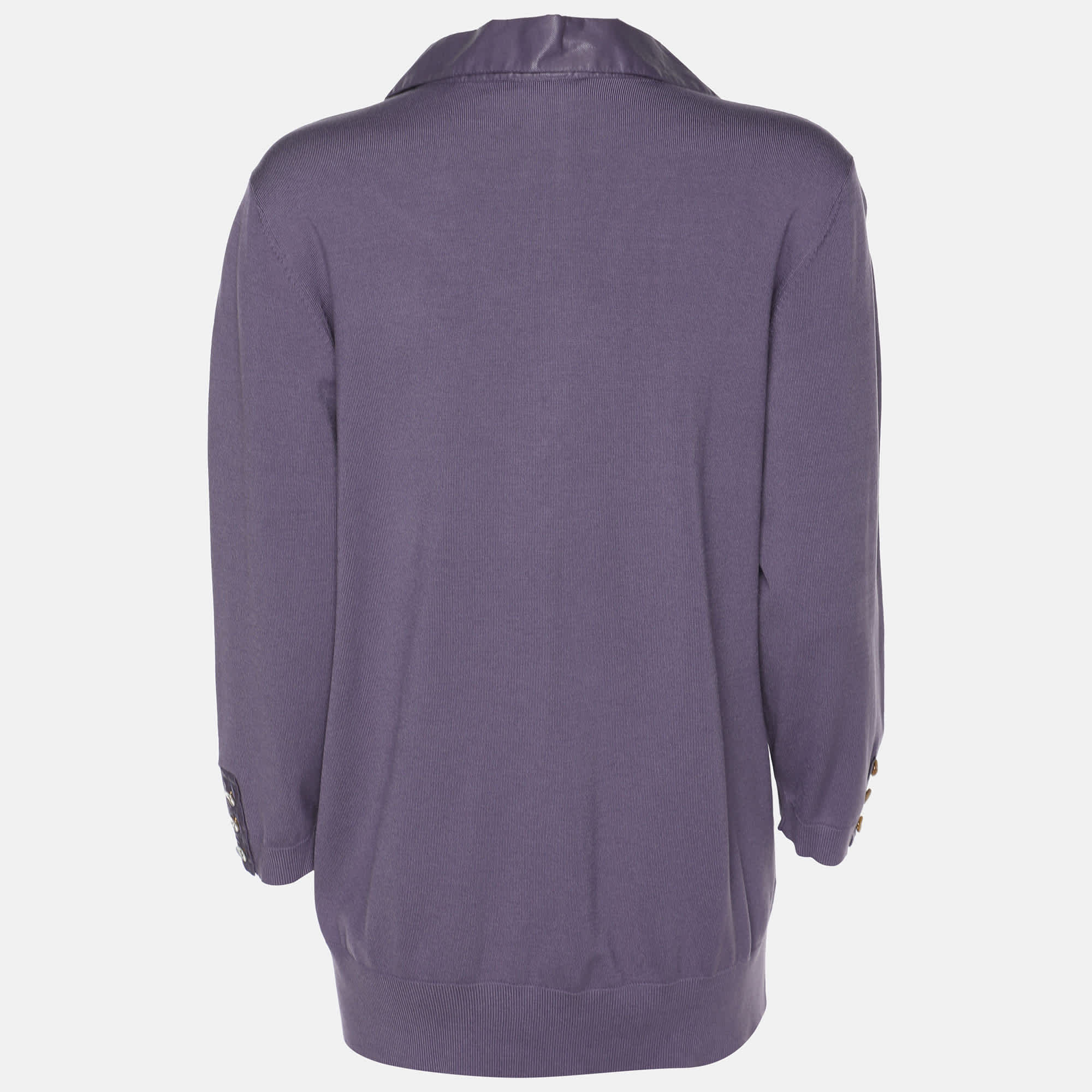 Purple Knit Full Sleeve T - Shirt