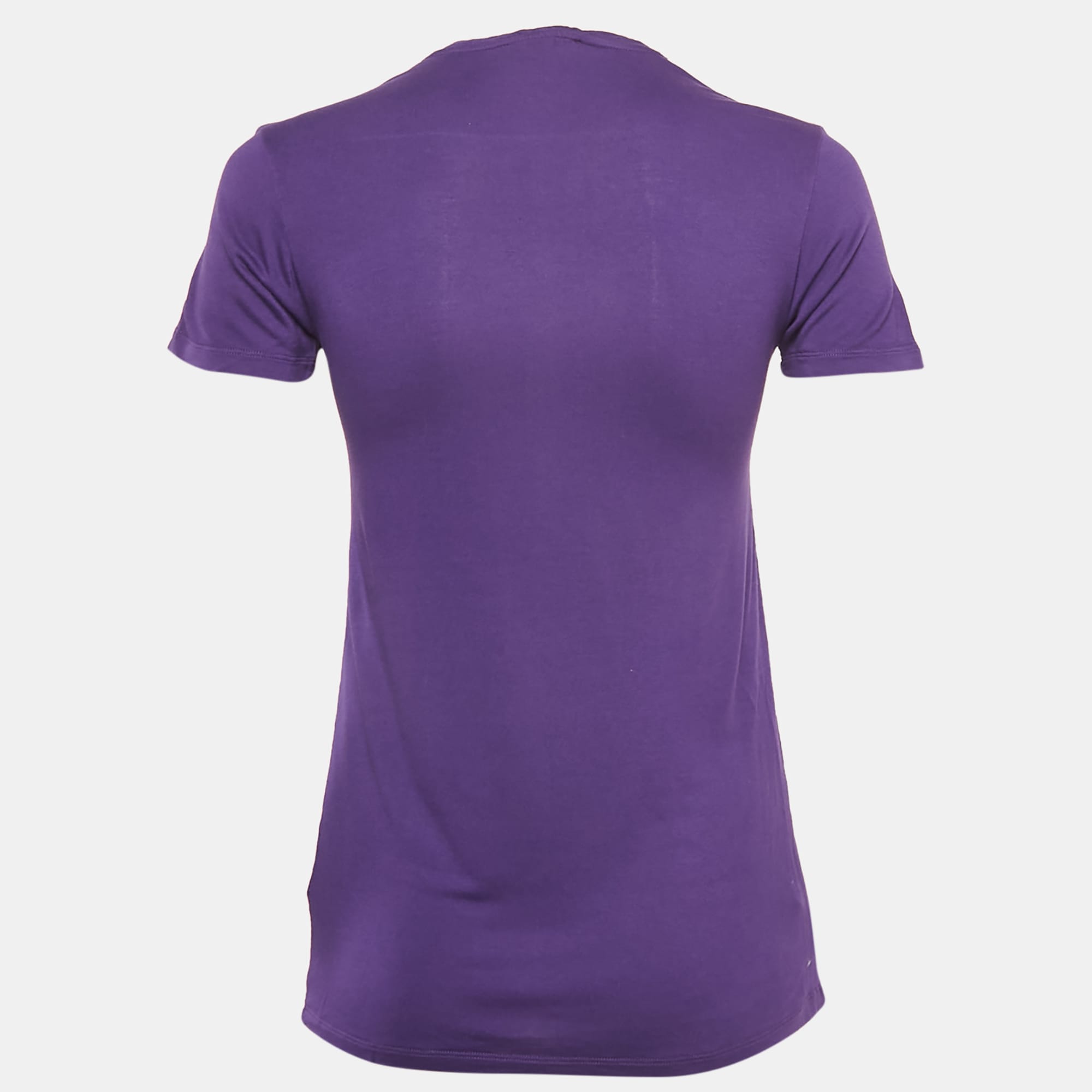 Purple Brit Purple Jersey Scoop Neck T - Shirt