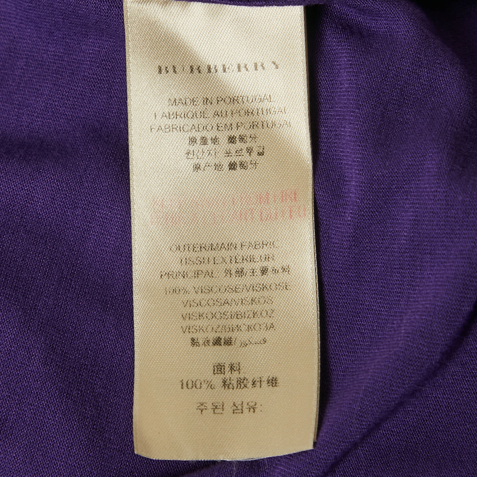 Purple Brit Purple Jersey Scoop Neck T - Shirt