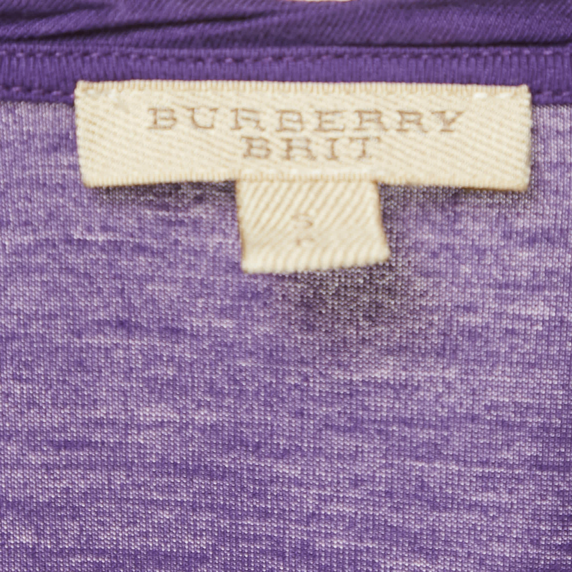Purple Brit Purple Jersey Scoop Neck T - Shirt