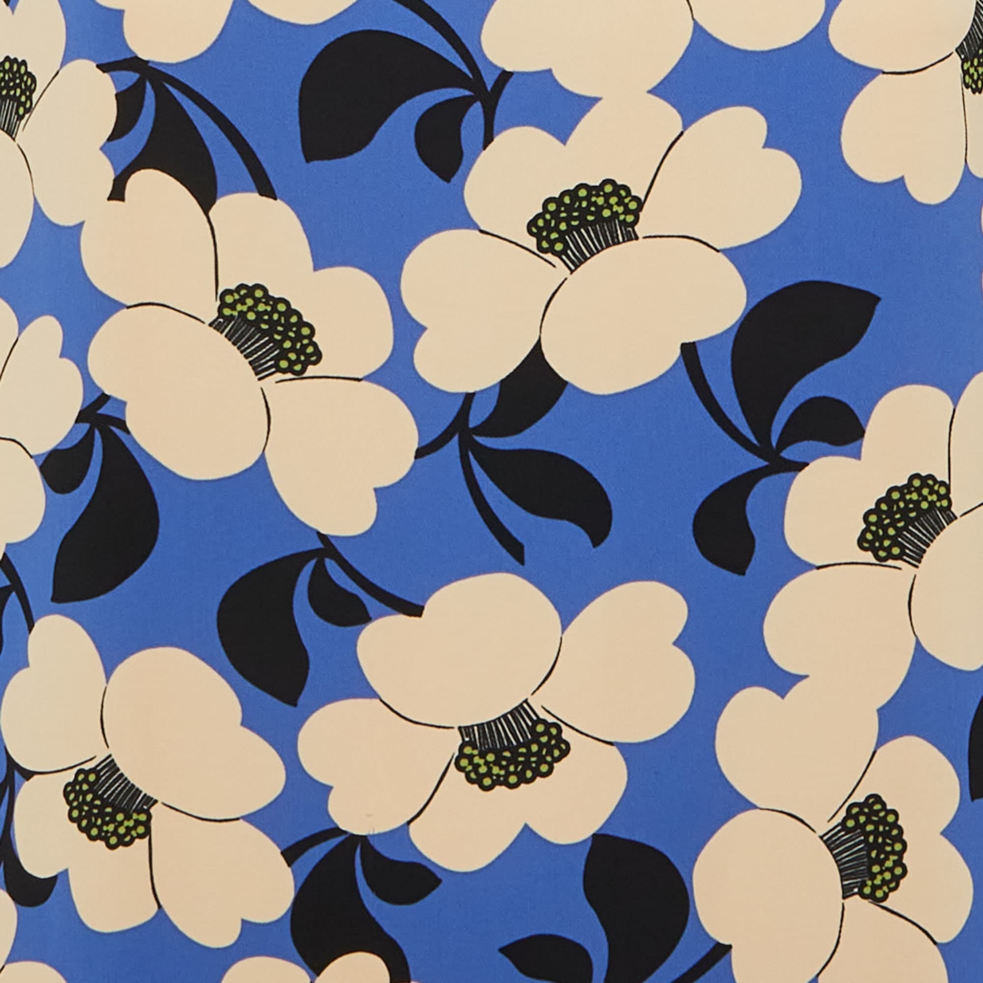 Blue Code Blue Floral Print Crepe Mini Dress