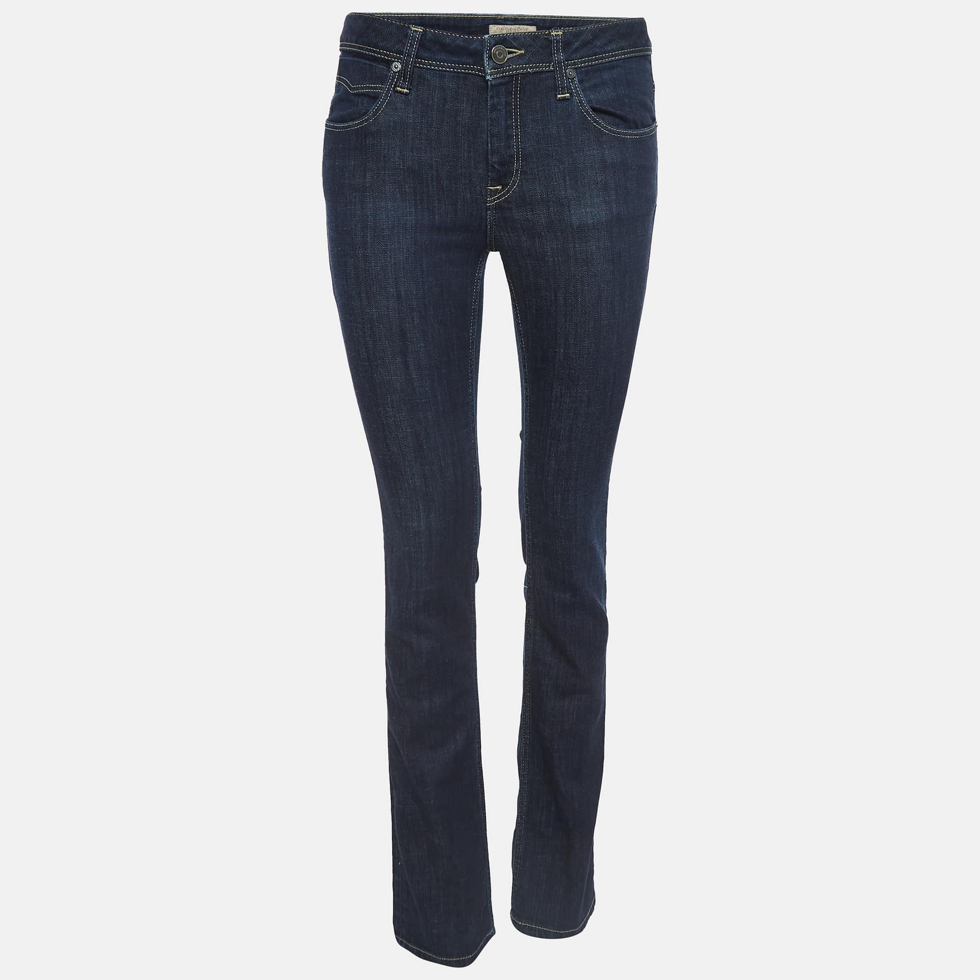 Blue Brit Dark Blue Denim Stretch Jeans M Waist 28"