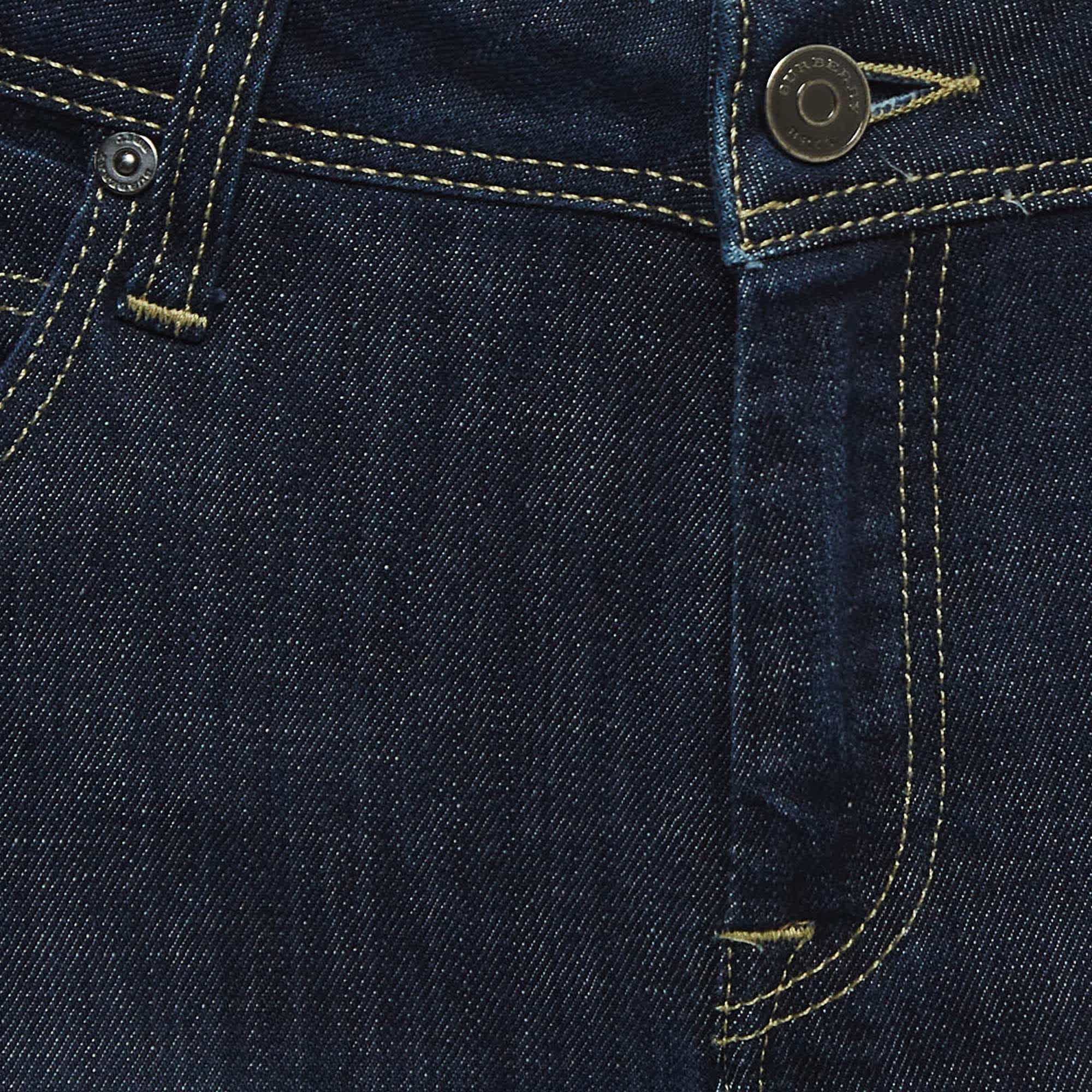 Blue Brit Dark Blue Denim Stretch Jeans M Waist 28"
