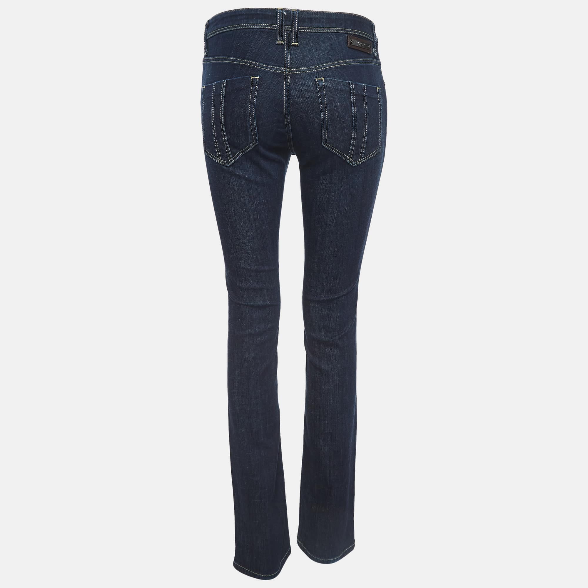 Blue Brit Dark Blue Denim Stretch Jeans M Waist 28"
