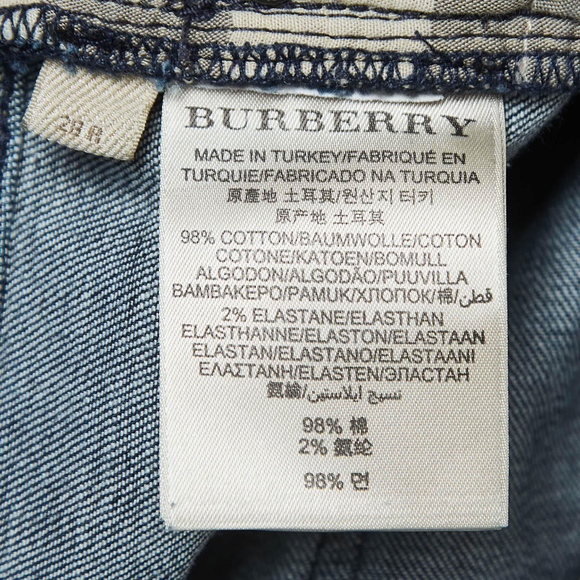 Blue Brit Dark Blue Denim Stretch Jeans M Waist 28"
