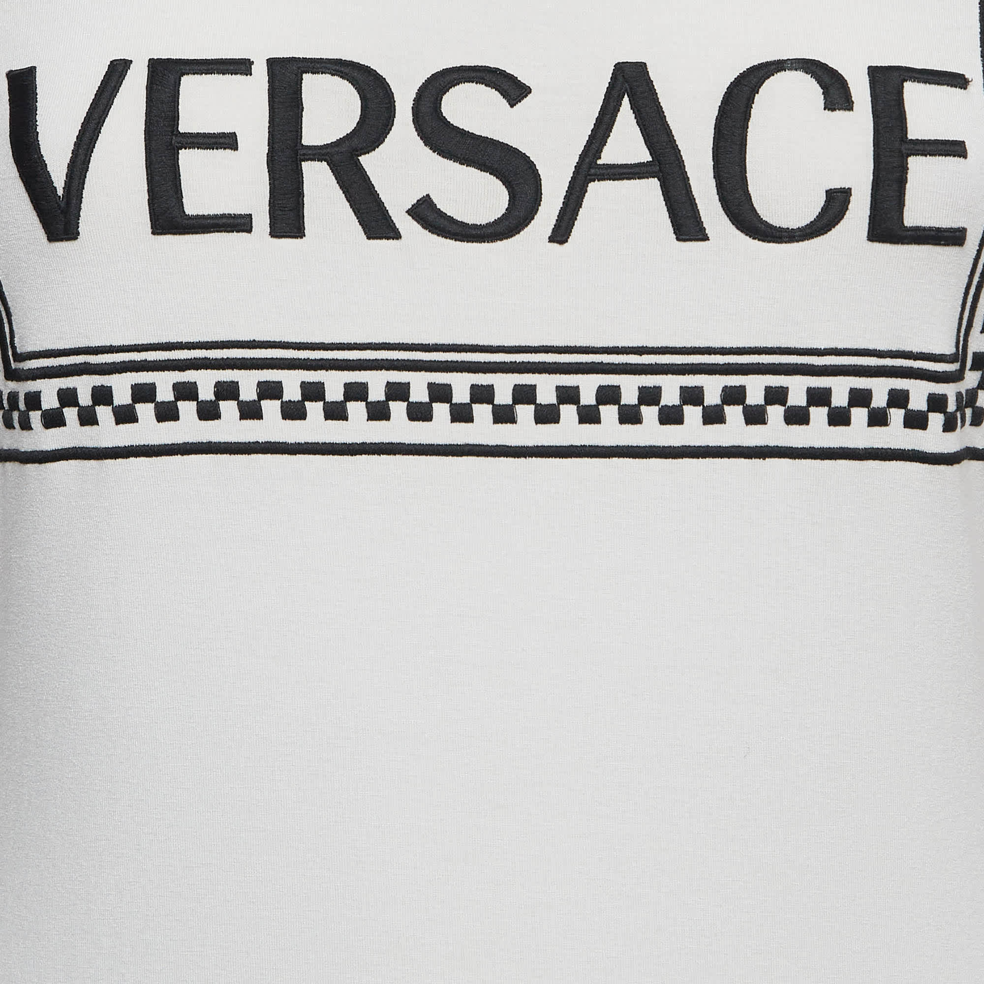 White Logo Print Jersey Long Sleeve T - Shirt