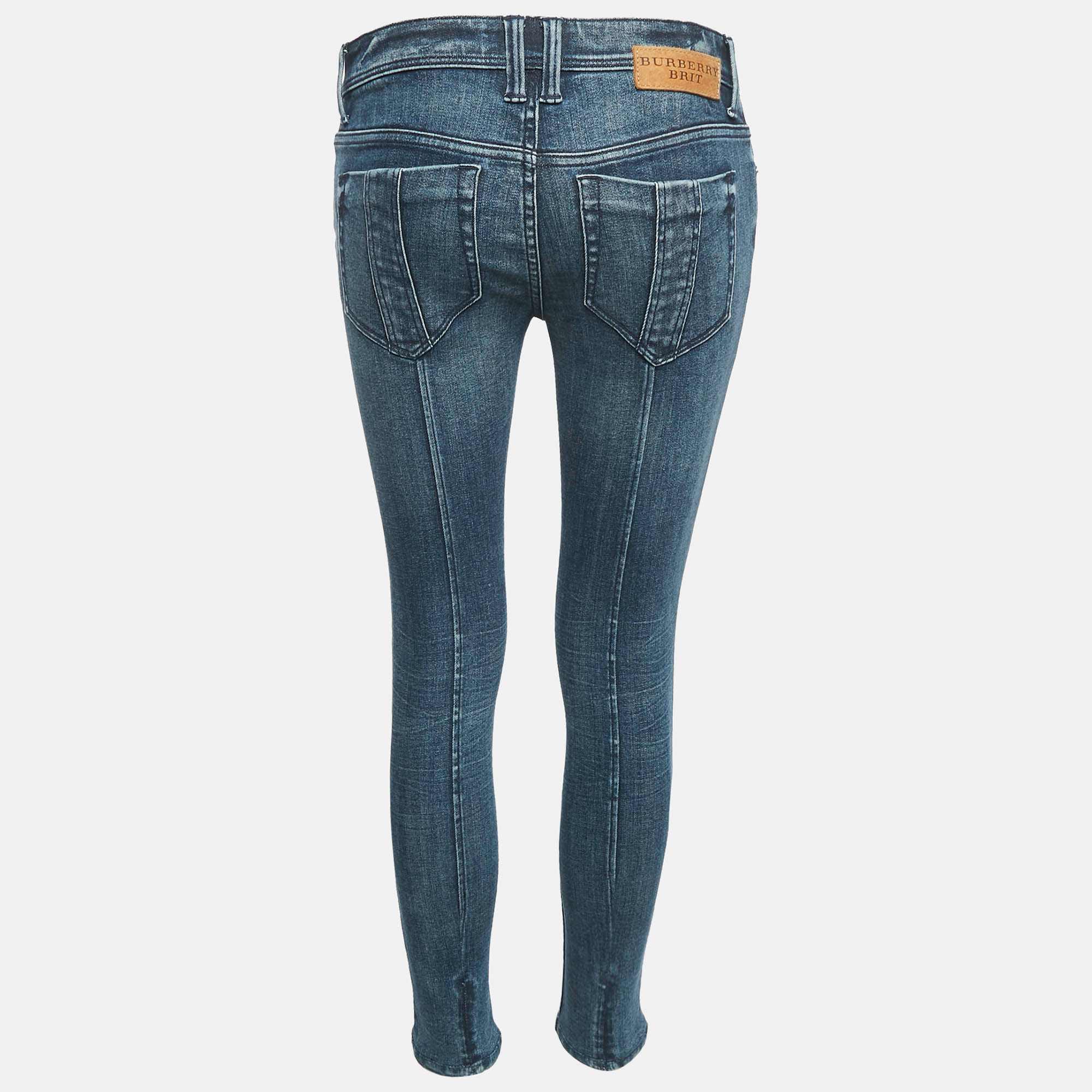 Blue Brit Blue Denim Bexton Skinny Jeans M Waist 27"