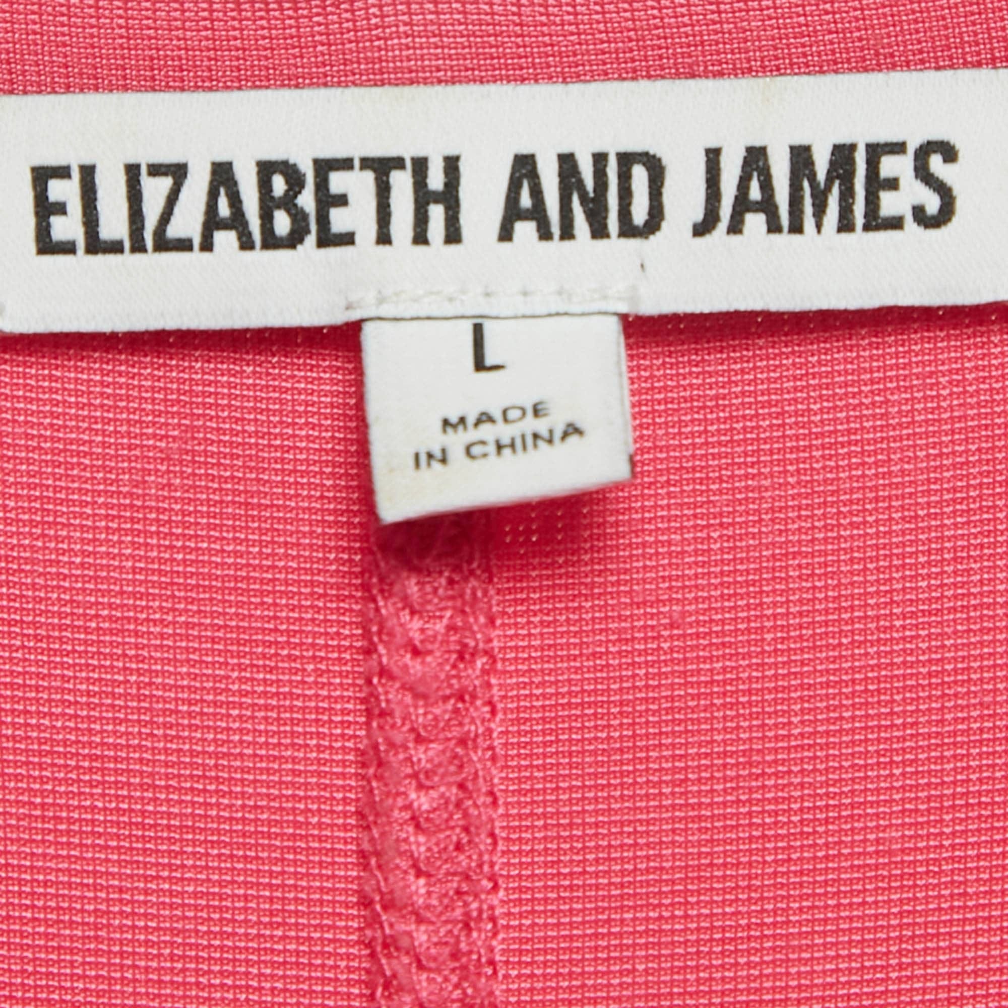 Elizabeth And James Pink Jersey Maxi Dress