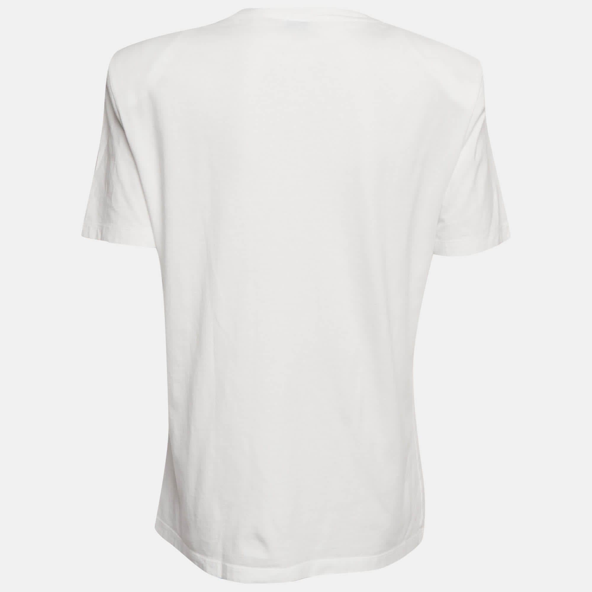 White Applique Jersey Structured Shoulder T - Shirt