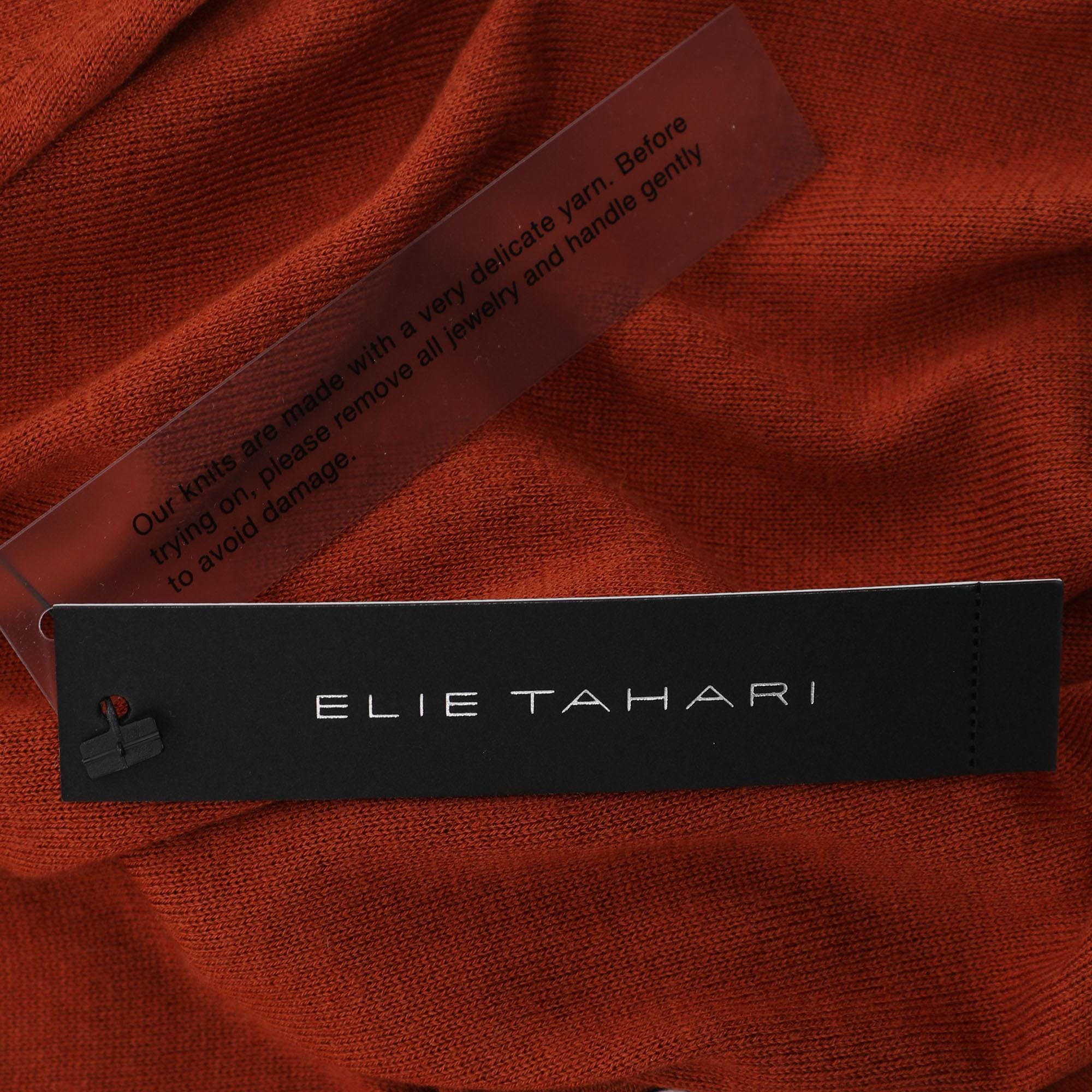 Elie Tahari Bronze Stretch Knit Sammy Long Sleeve Shirt