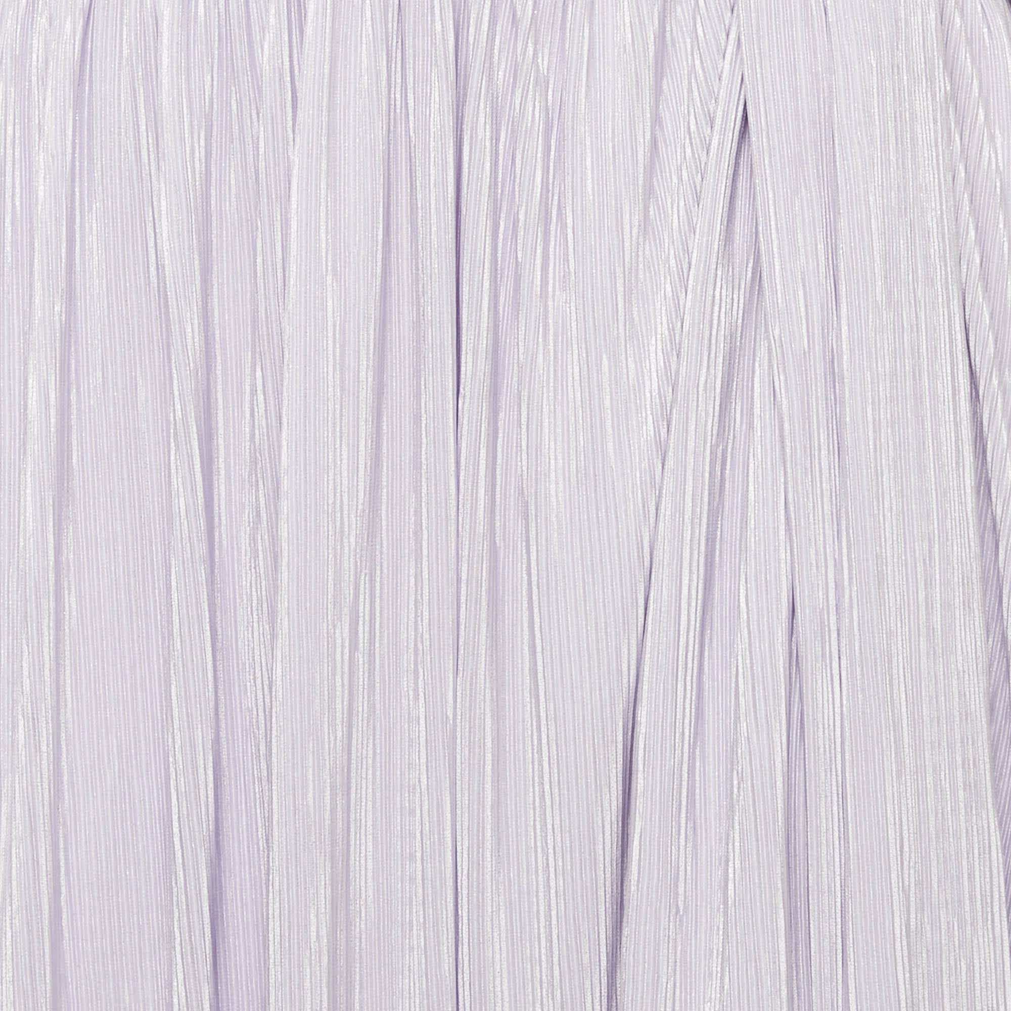 Purple Light Purple Lurex Plisse Knotted Midi Skirt