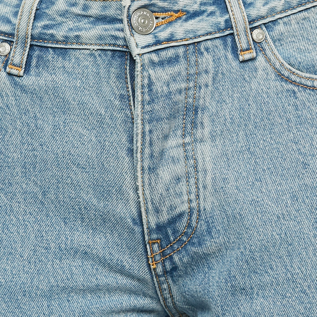 Blue Denim Straight Leg Jeans S Waist 25"