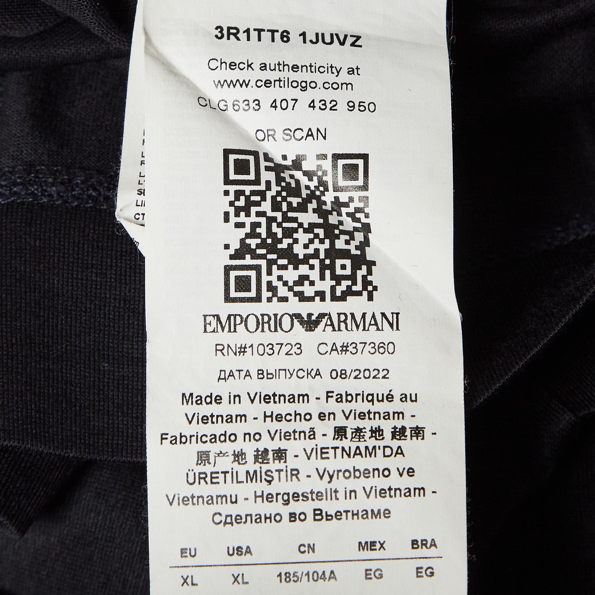 BLEND Black Lyocell Blend Crewneck T - Shirt Xl