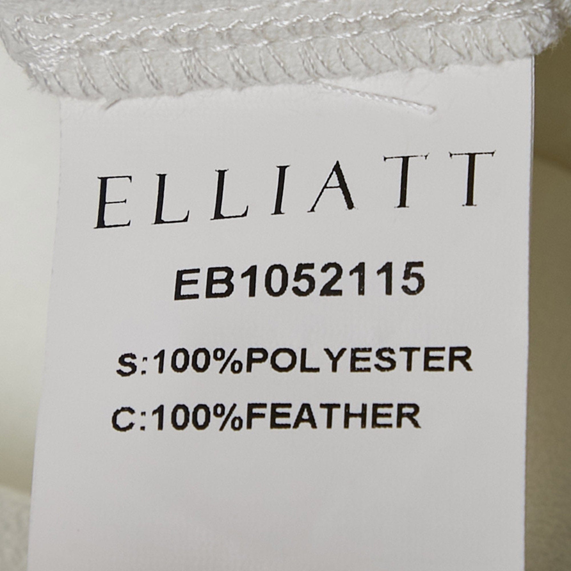 Elliatt Ivory/white Crepe Feather Detail Harley Midi Dress