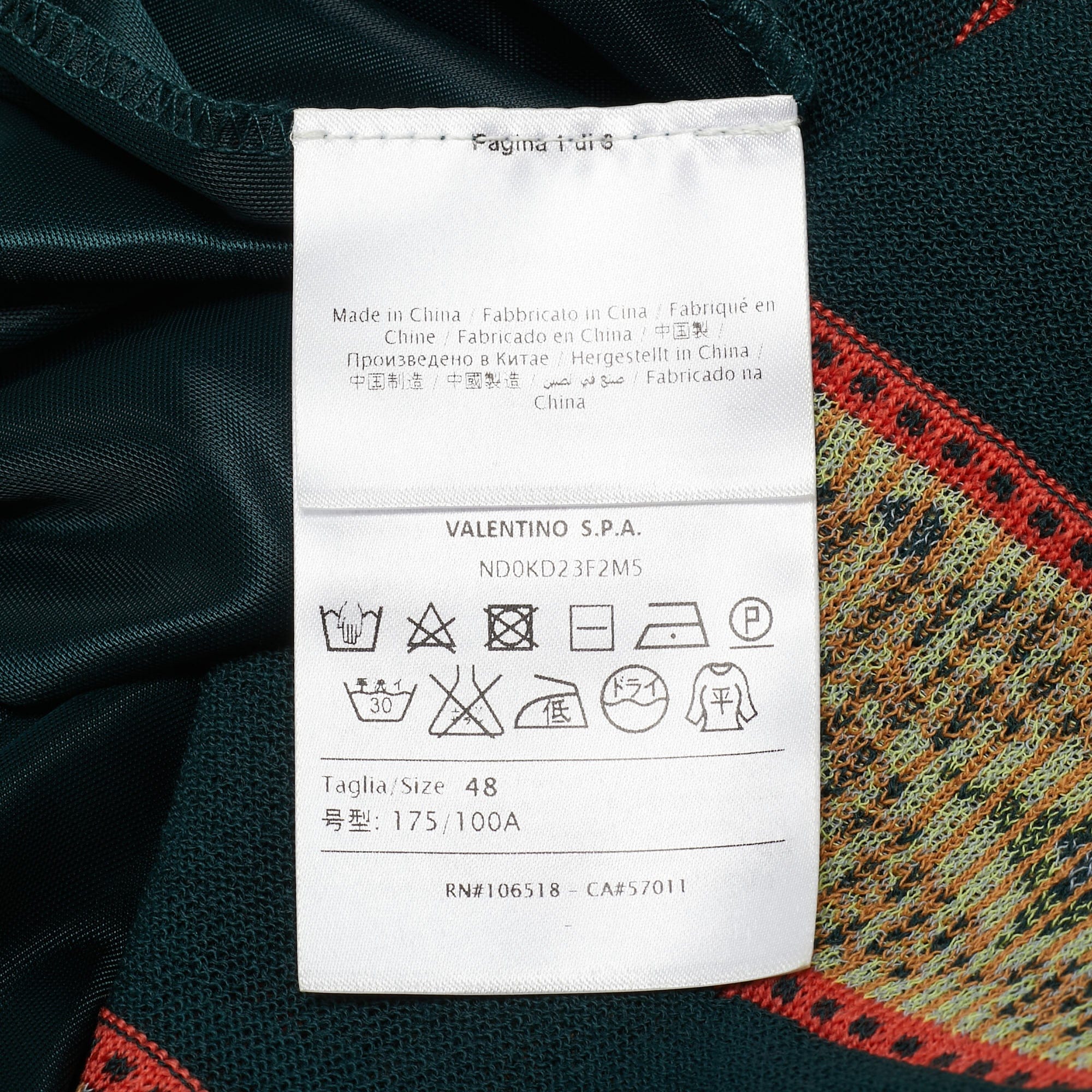 M Missoni Teal Green Floral Knit Sleeveless Midi Dress
