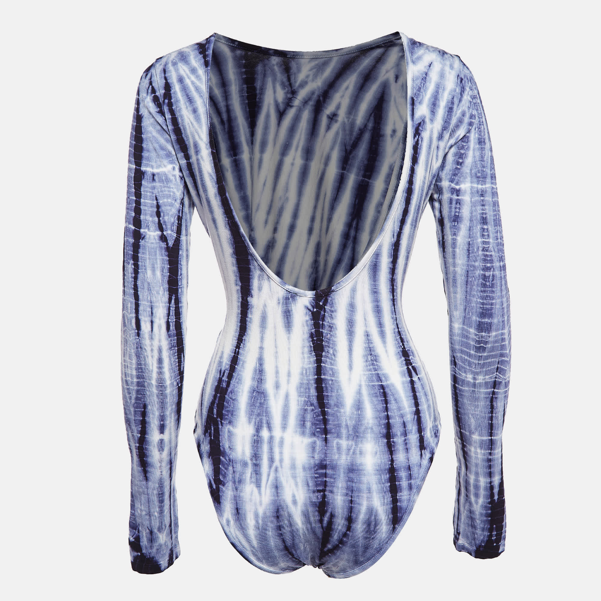 Ninety Percent Blue Tie - Dye Print Tencel Bodysuit