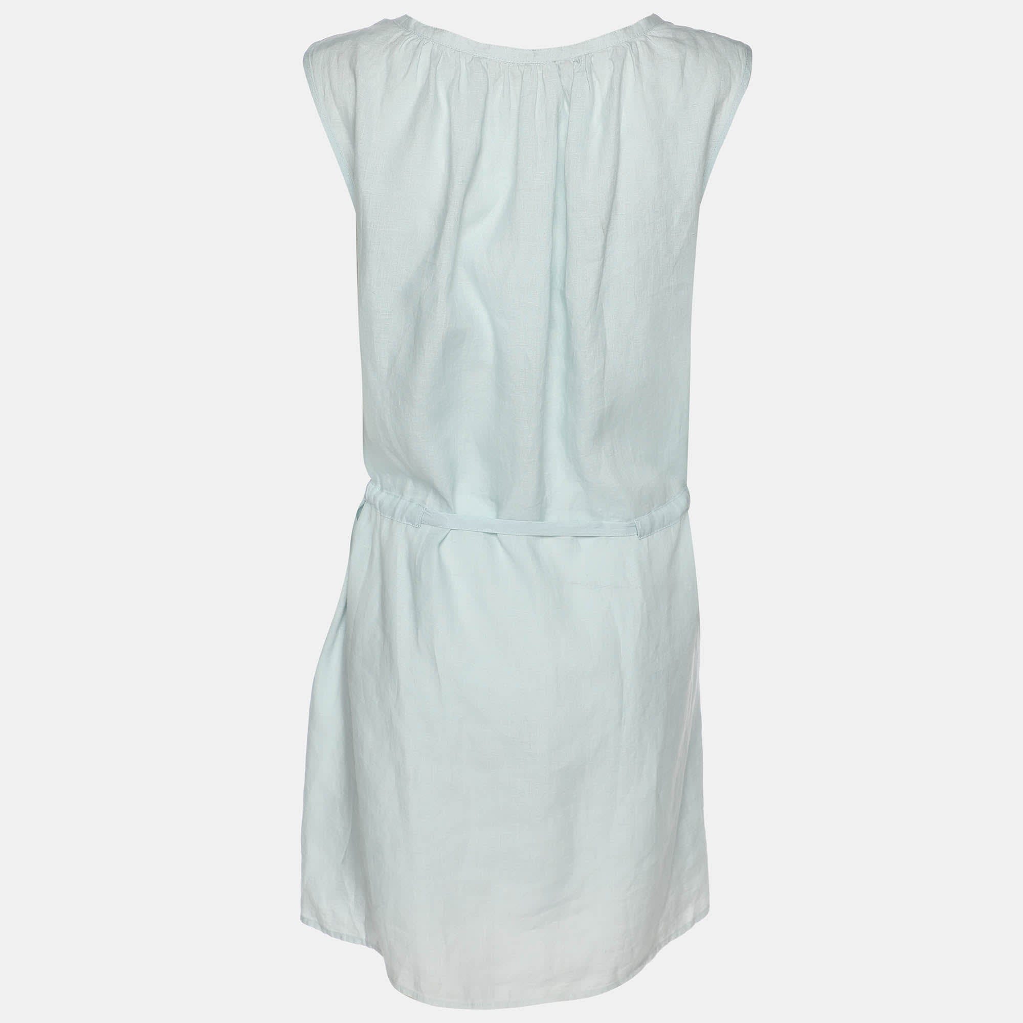 Blue Linen Dress Xxl