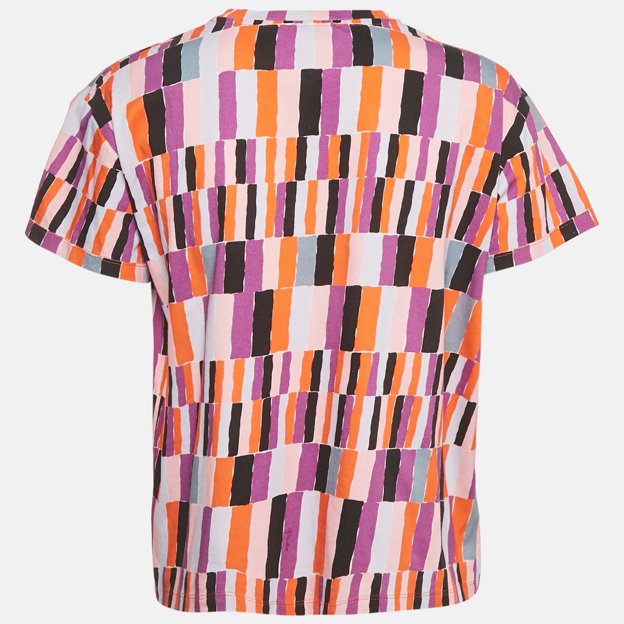 Emilio Pucci Multicolor Printed Jersey T - Shirt