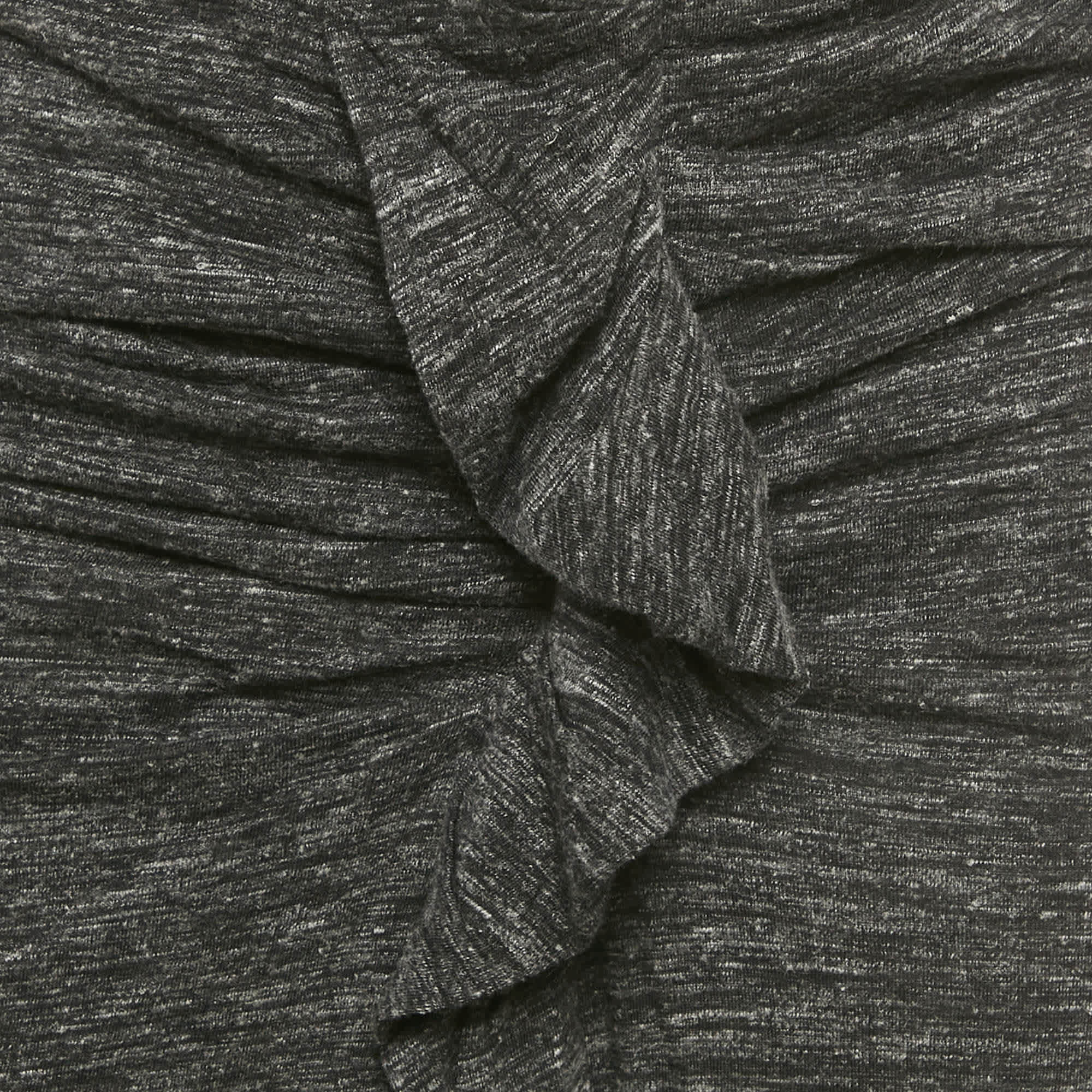 Isabel Marant Etoile Grey Jersey Ruffled Mini Skirt