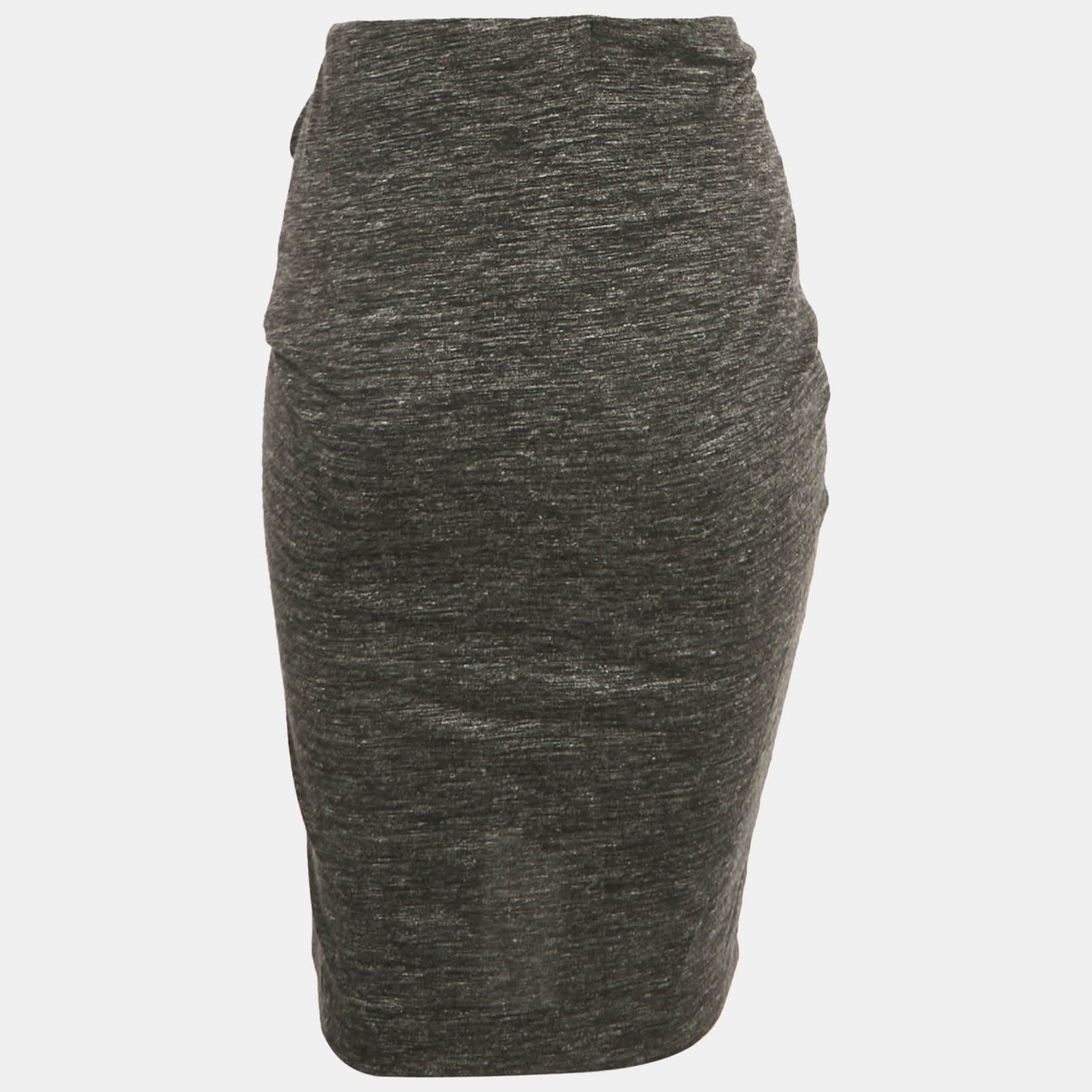 Isabel Marant Etoile Grey Jersey Ruffled Mini Skirt