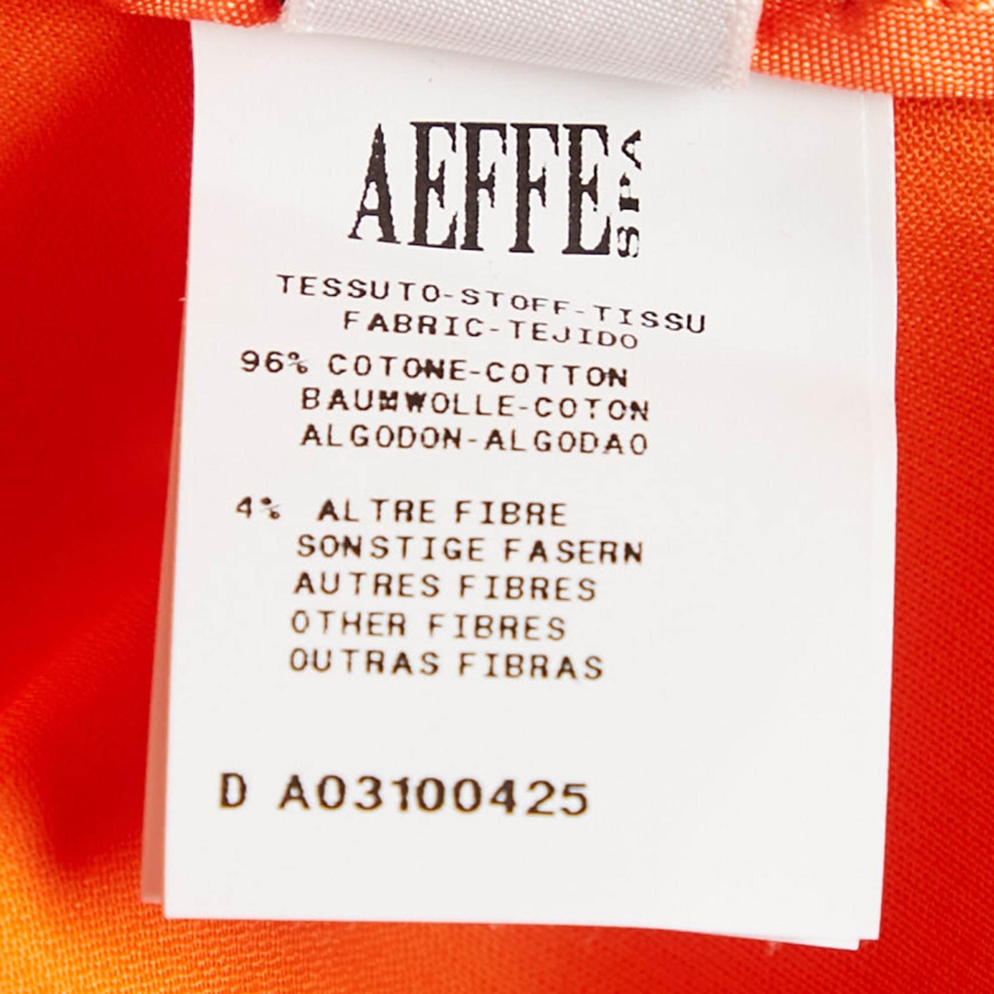 Couture Orange Cotton Regular Fit Trousers