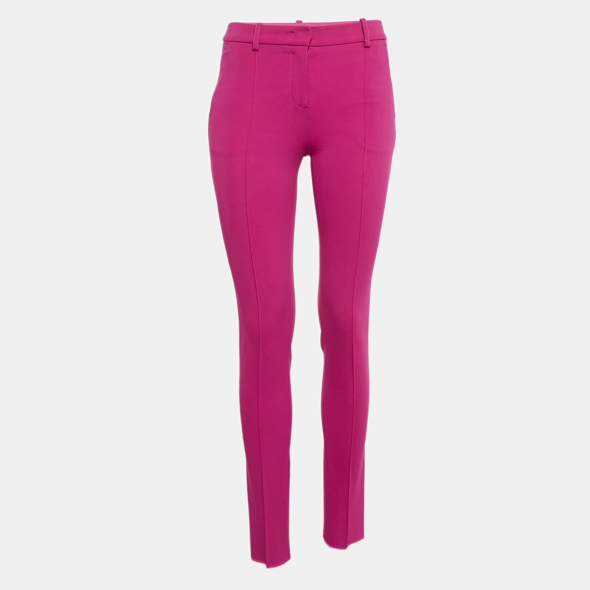 Emilio Pucci Pink Jersey Pintuck Detail Trousers