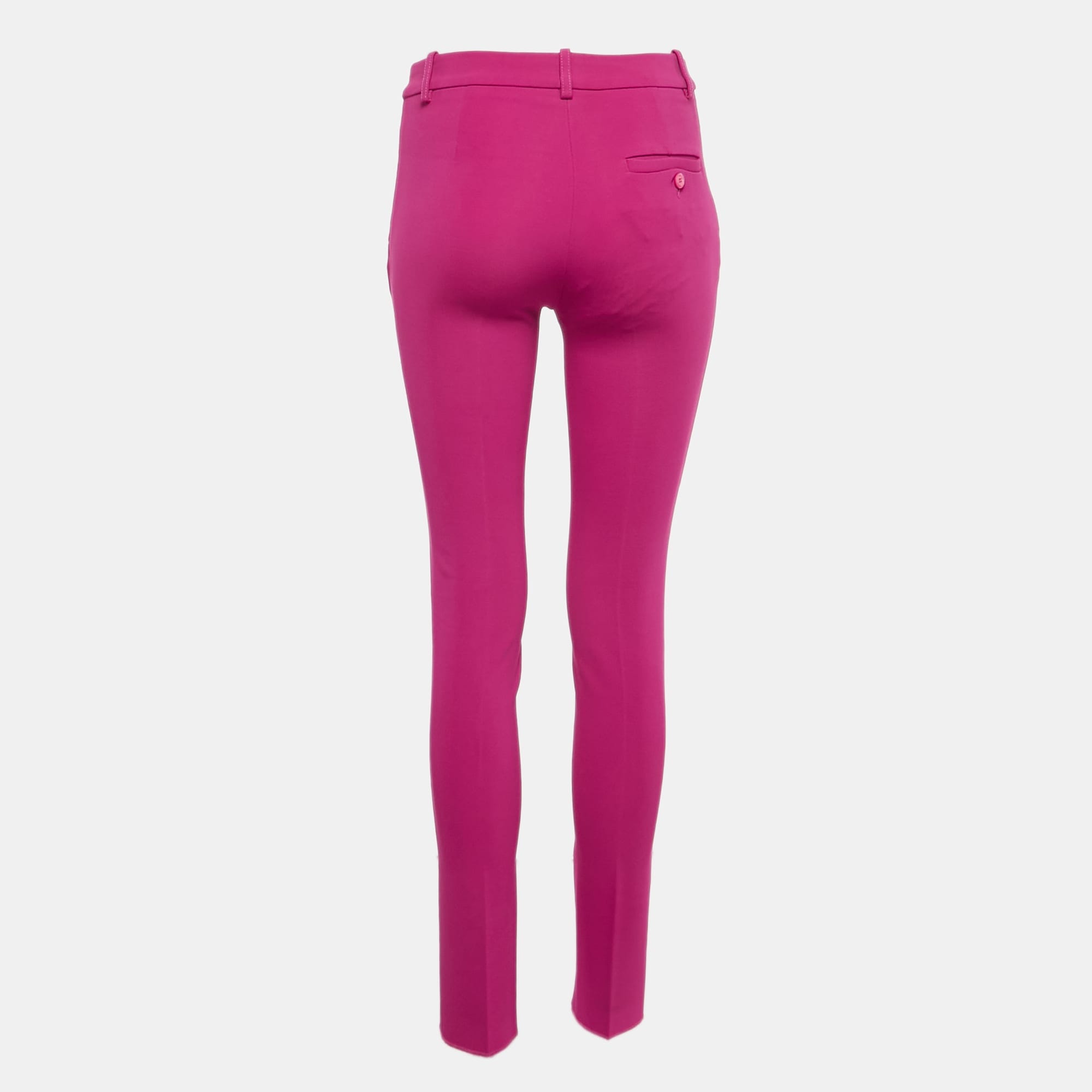 Emilio Pucci Pink Jersey Pintuck Detail Trousers