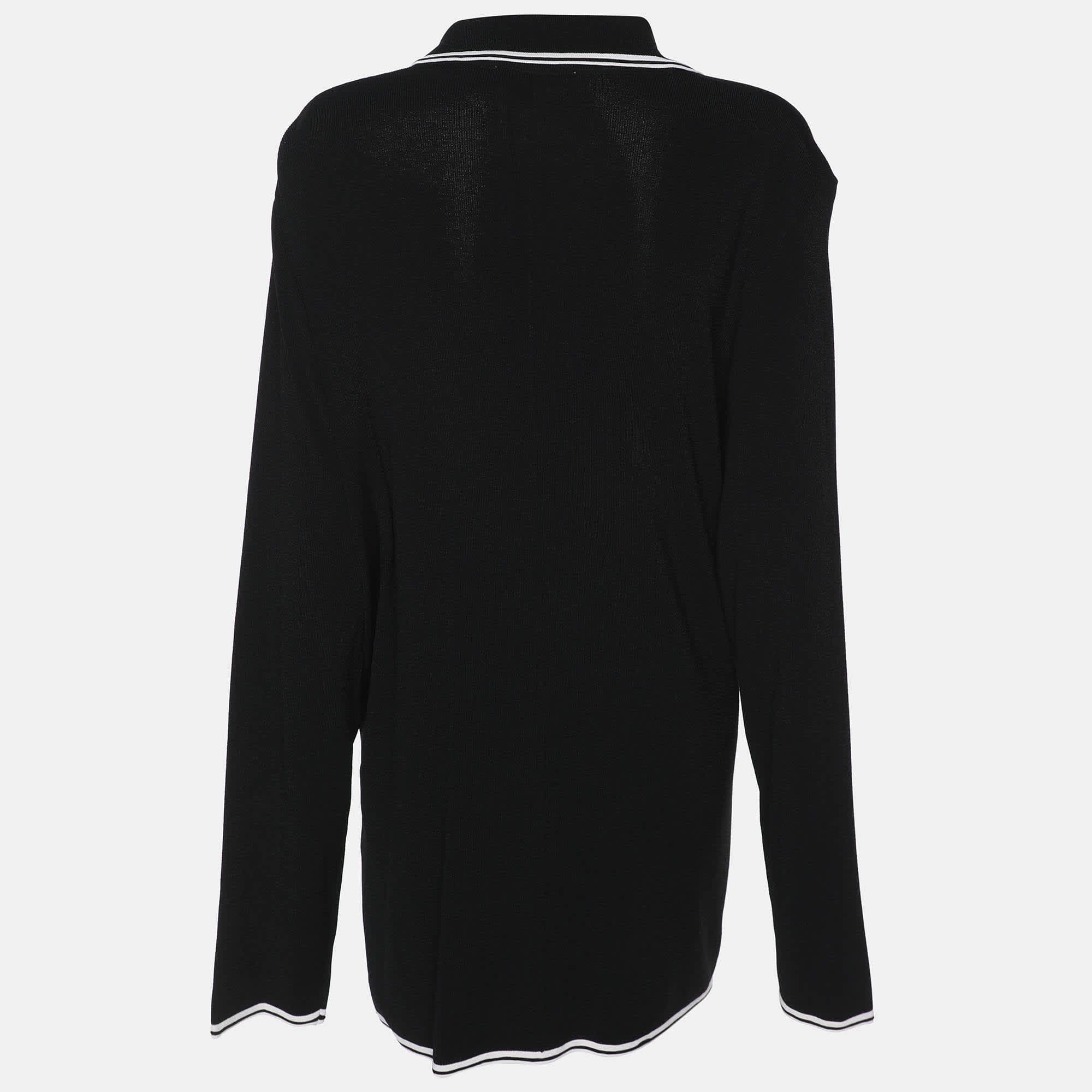 Marina Rinaldi Black Jersey Cardigan Set