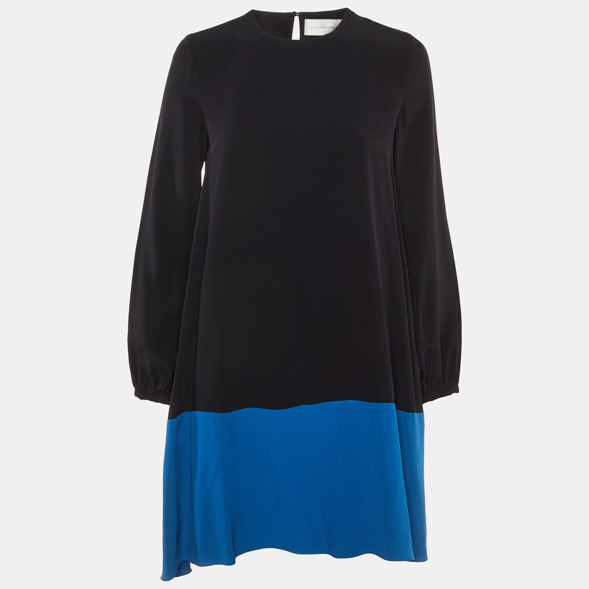 Blue Black /blue Crepe Mini Dress