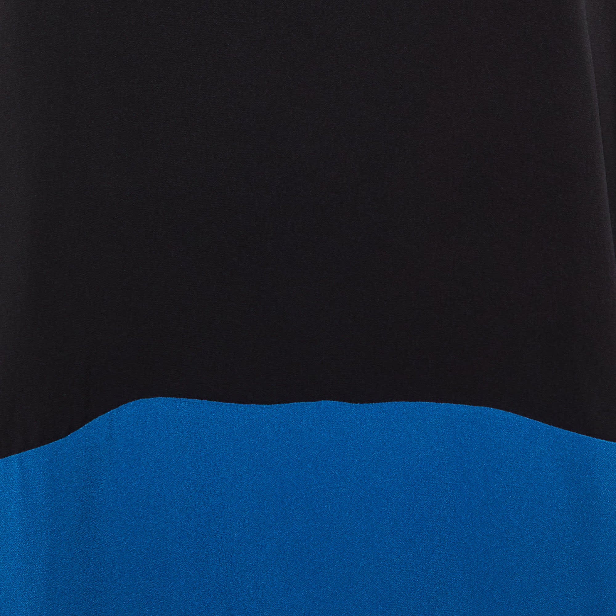 Blue Black /blue Crepe Mini Dress