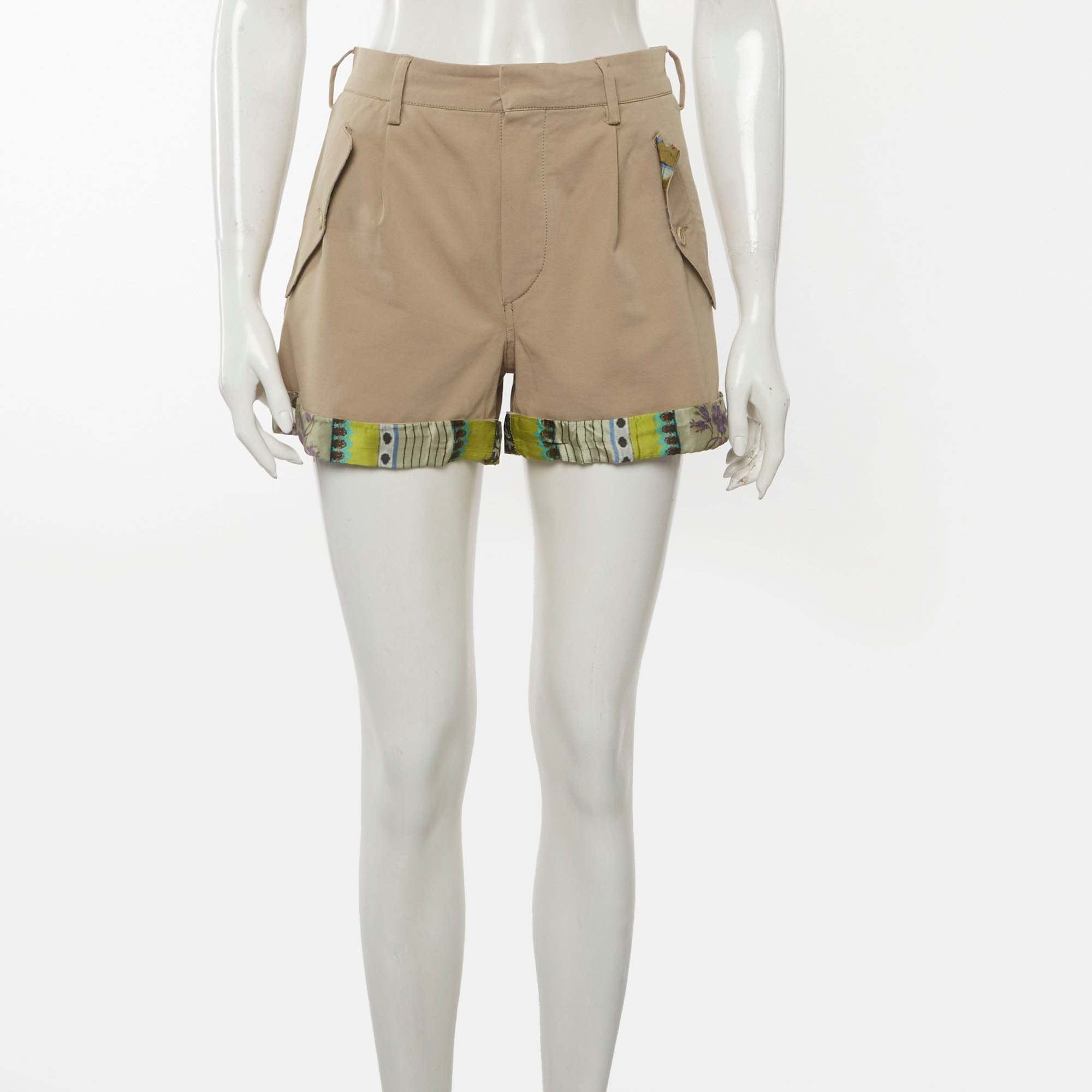 GABARDINE Etro Brown Gabardine Shorts