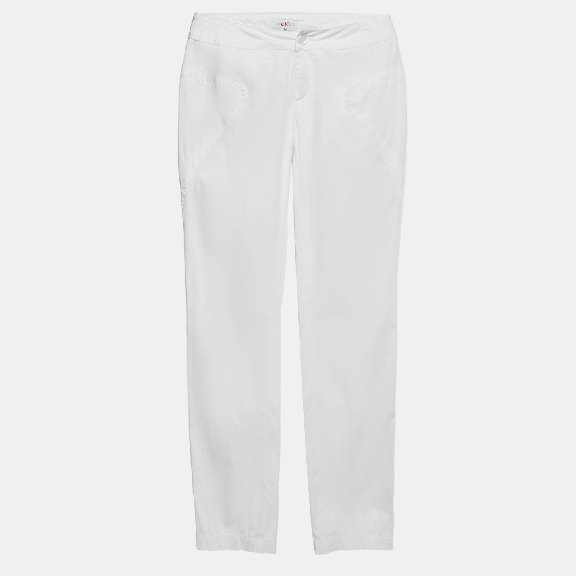 COUTURE Jeans Couture White Cotton Trousers