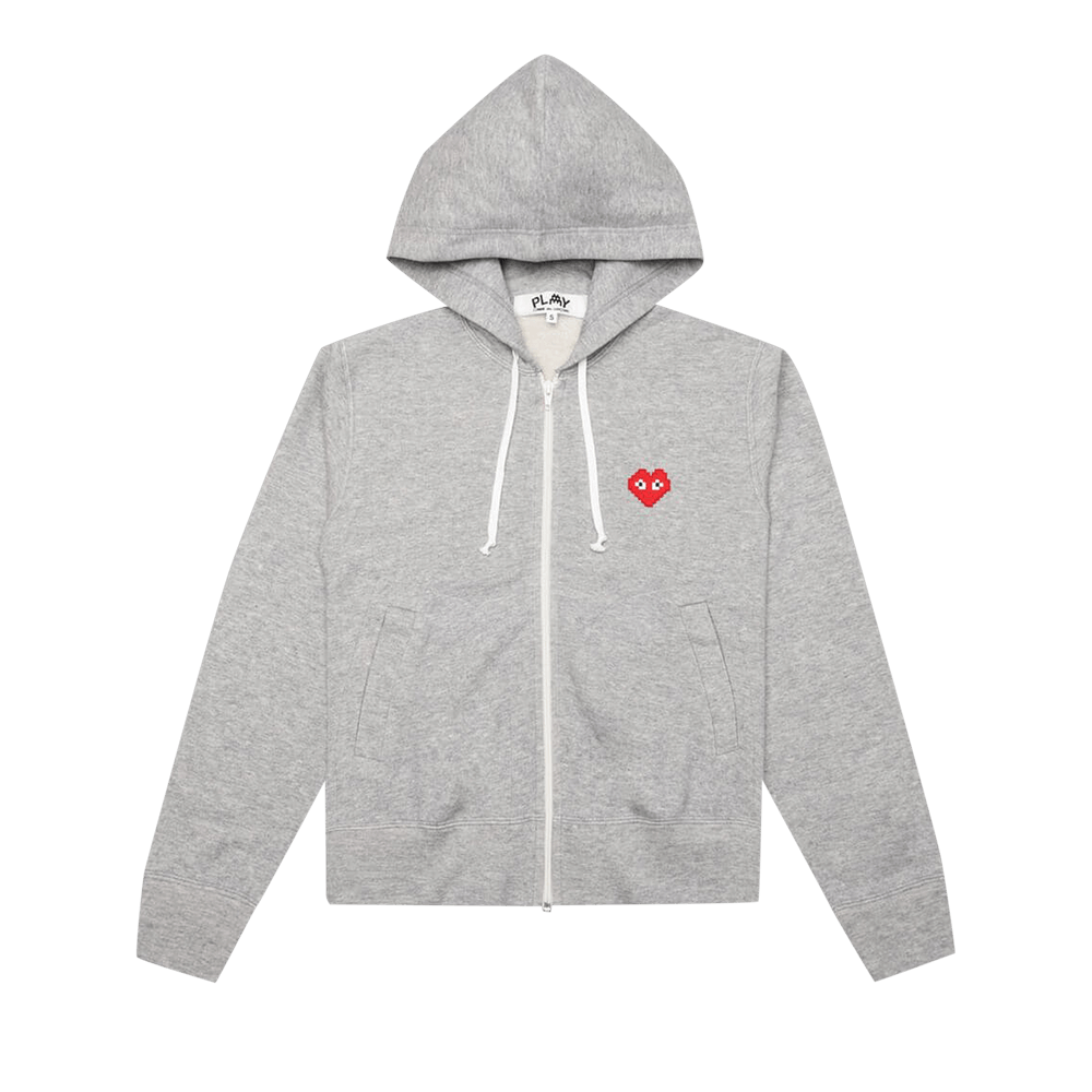 Comme des Garçons PLAY Kids x Invader Hoodie Grey