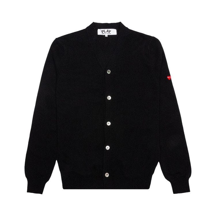 Comme des Garçons PLAY Small Heart Cardigan Black