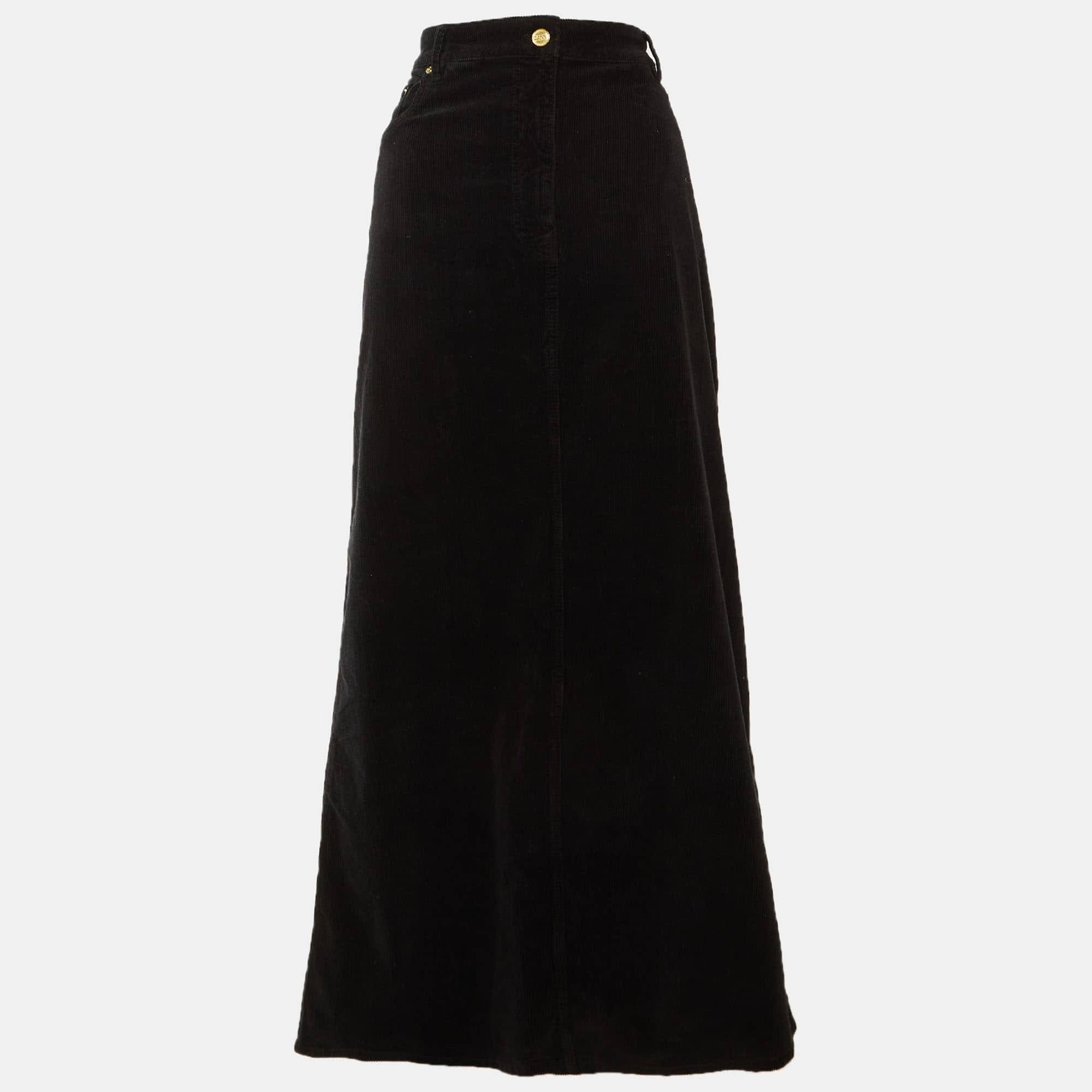 Corduroy Ganni Black Corduroy Maxi Skirt