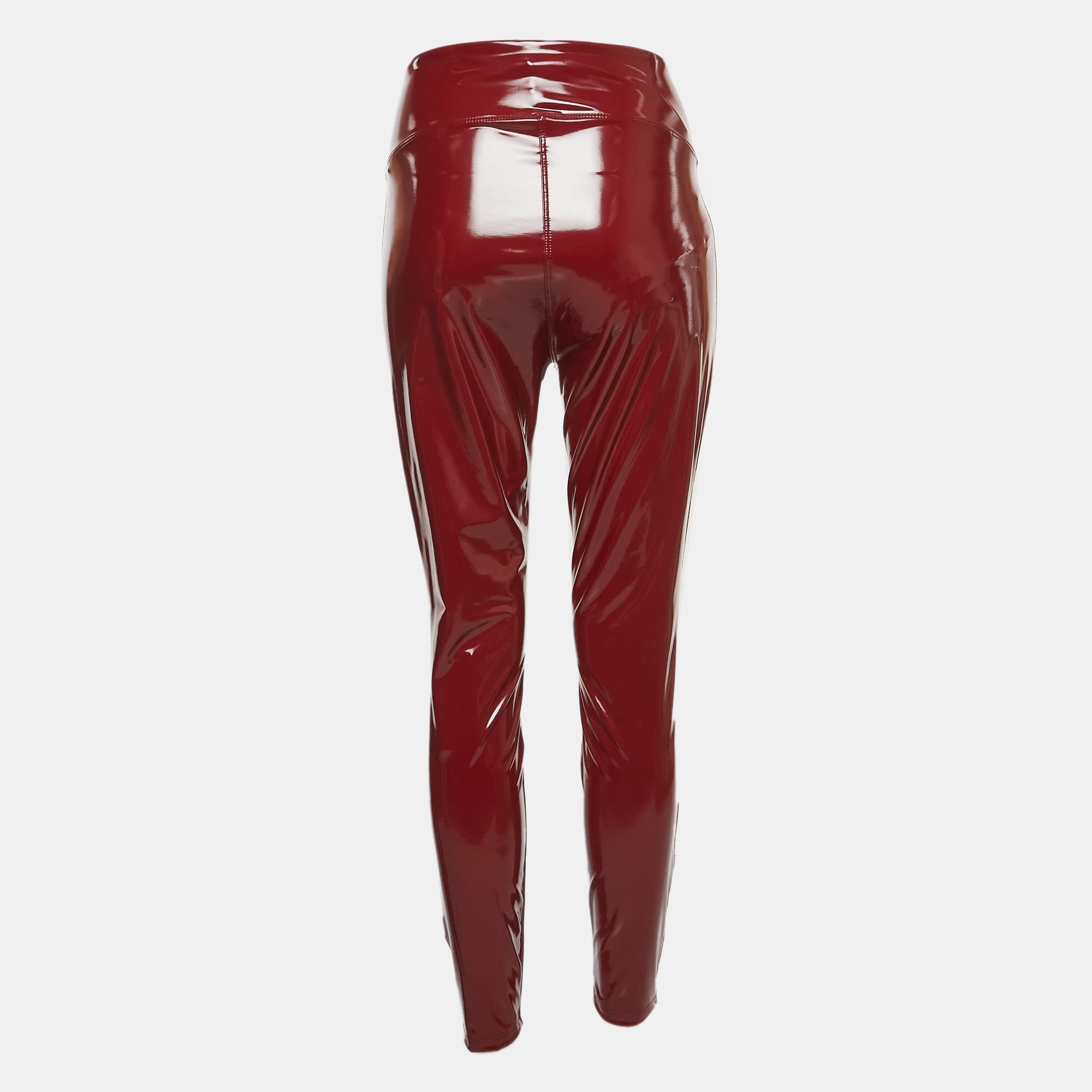 Heroine Sport Red Faux Leather Blade Leggings