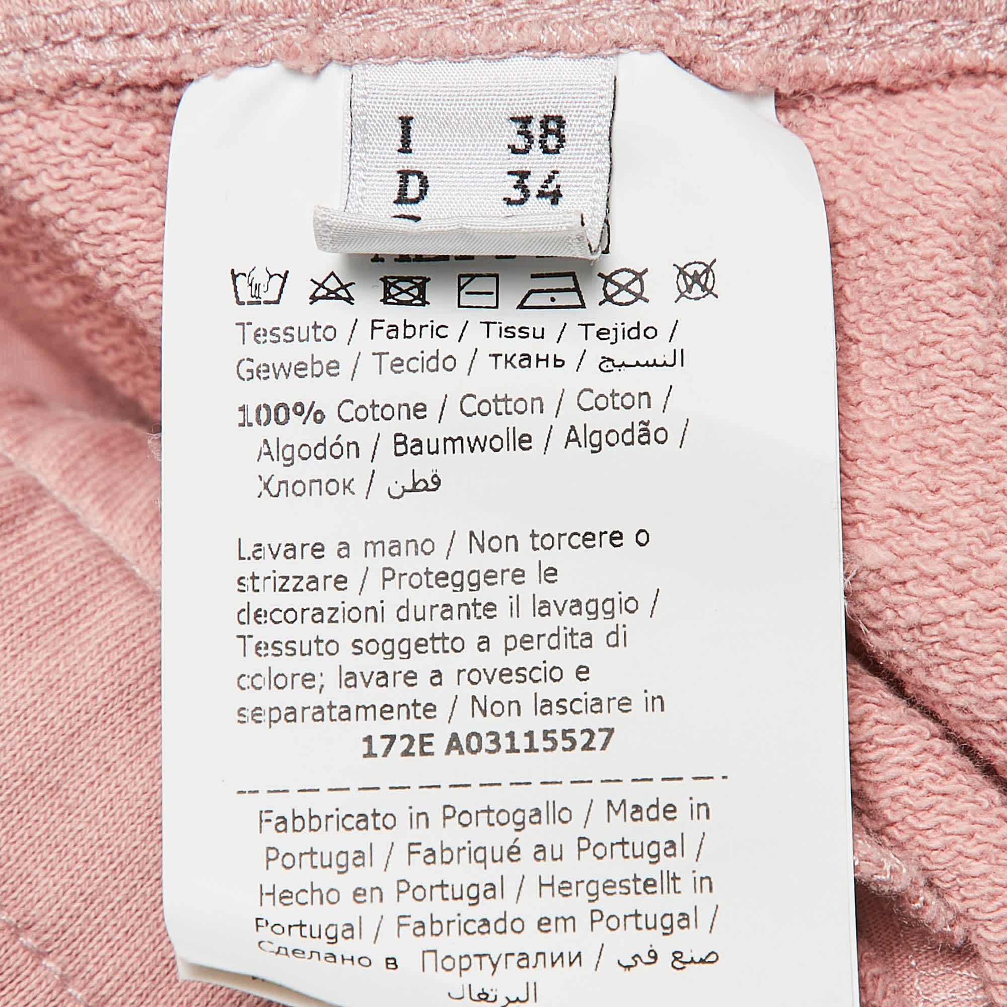 Logo Pink Logo Print Cotton Sweatpants