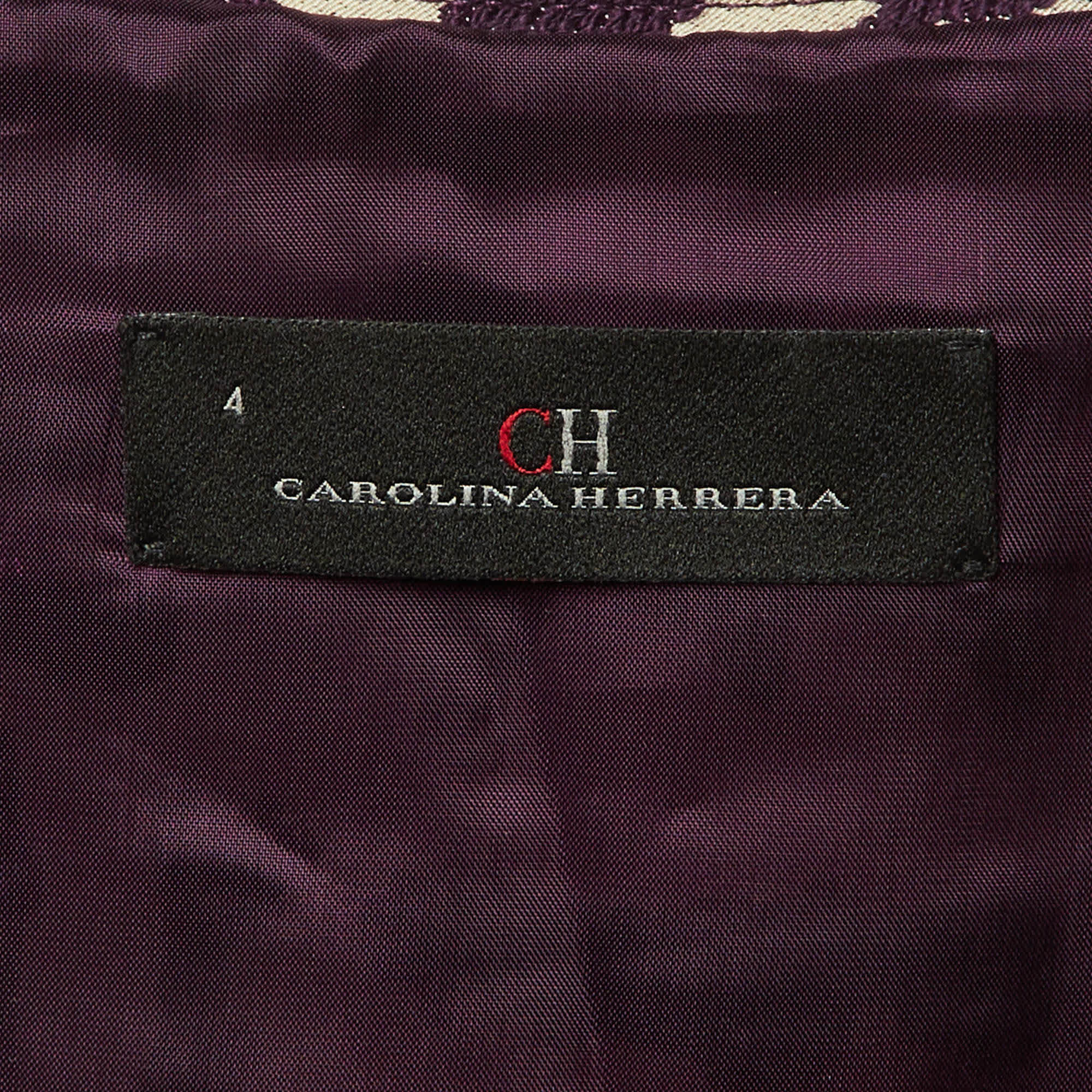 Purple /white Patterned Knit Flounced Hem Short Dress
