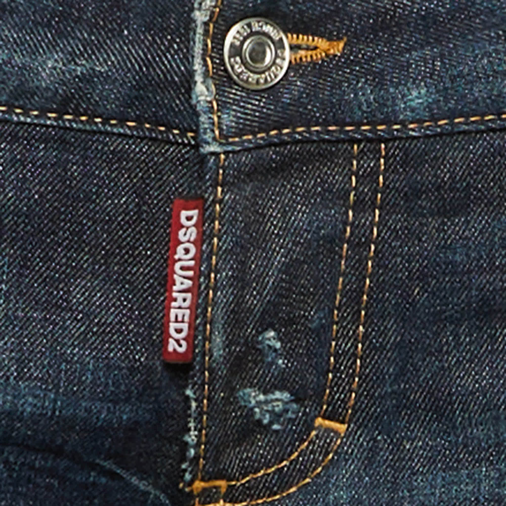 Blue Denim Capri Jeans M/waist 34"