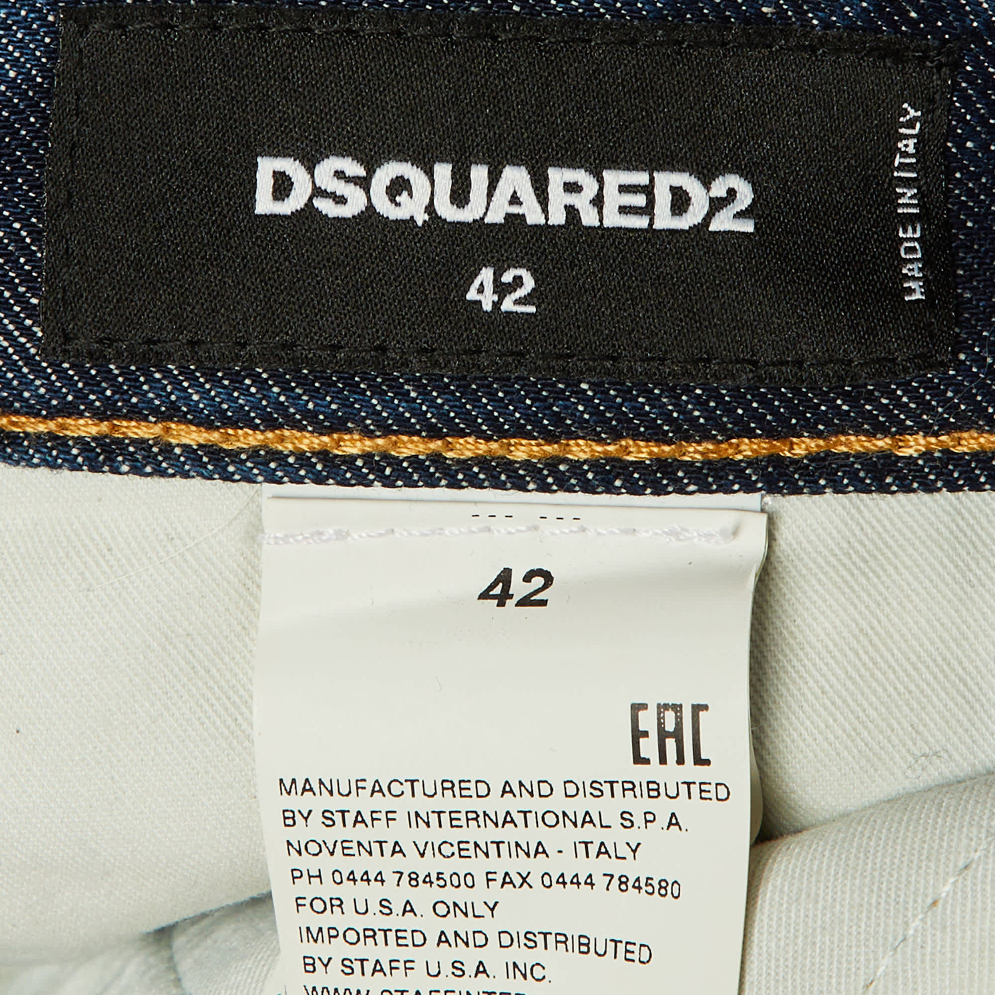 Blue Denim Capri Jeans M/waist 34"
