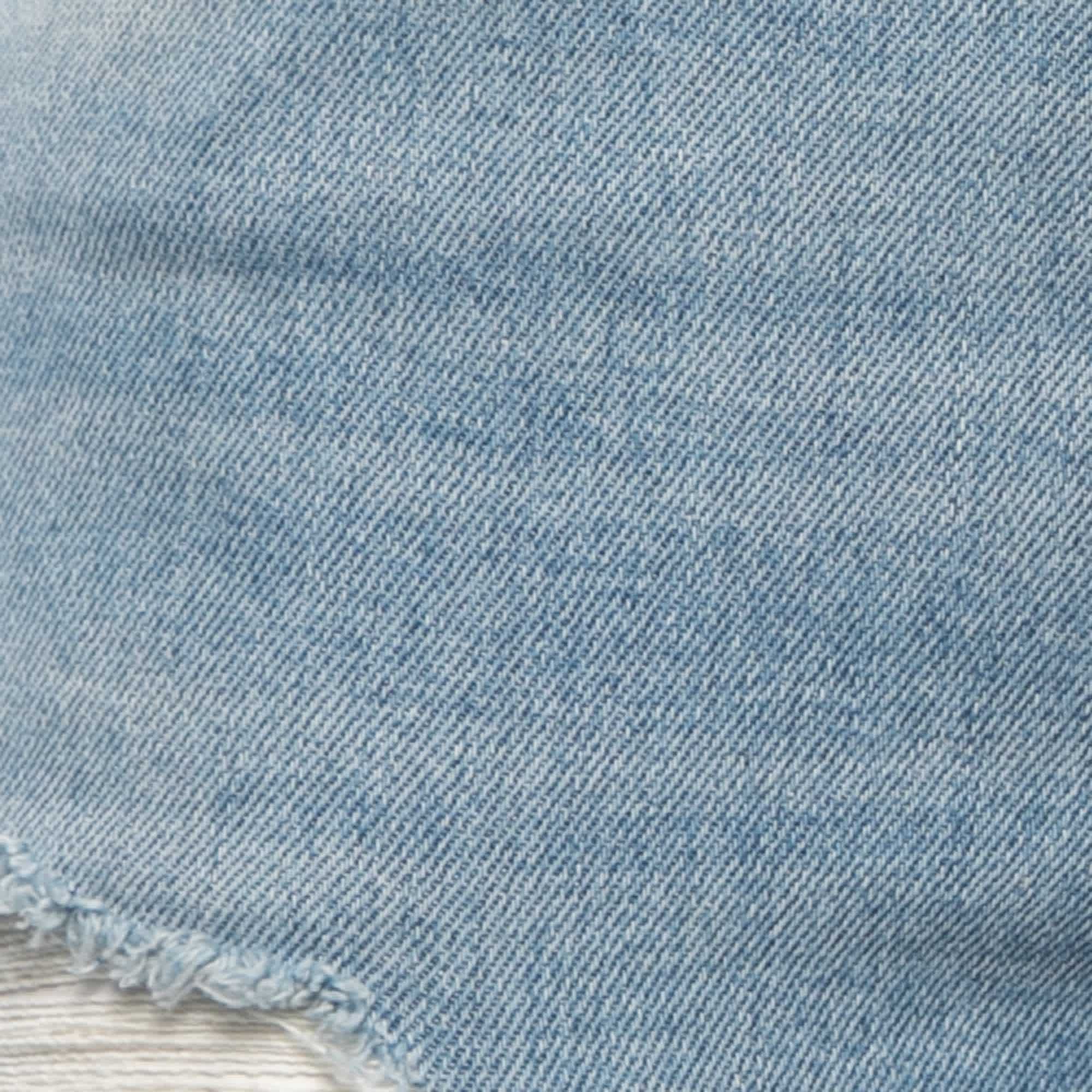 Blue Distressed Denim Slim Fit Jeans M Waist 29"