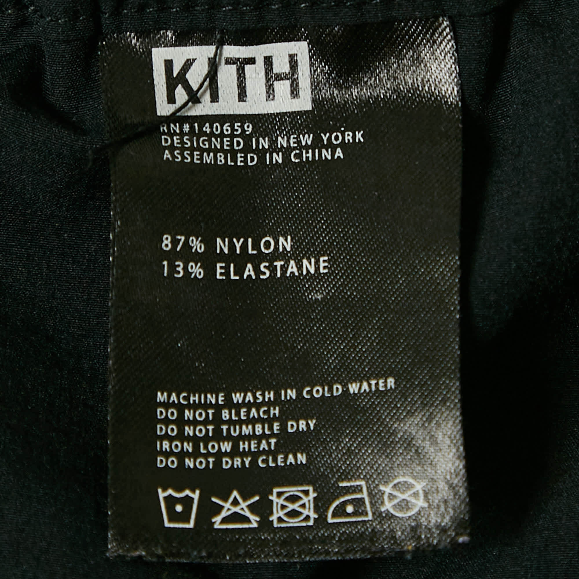 Logo Black Logo Print Nylon Jogger Pants
