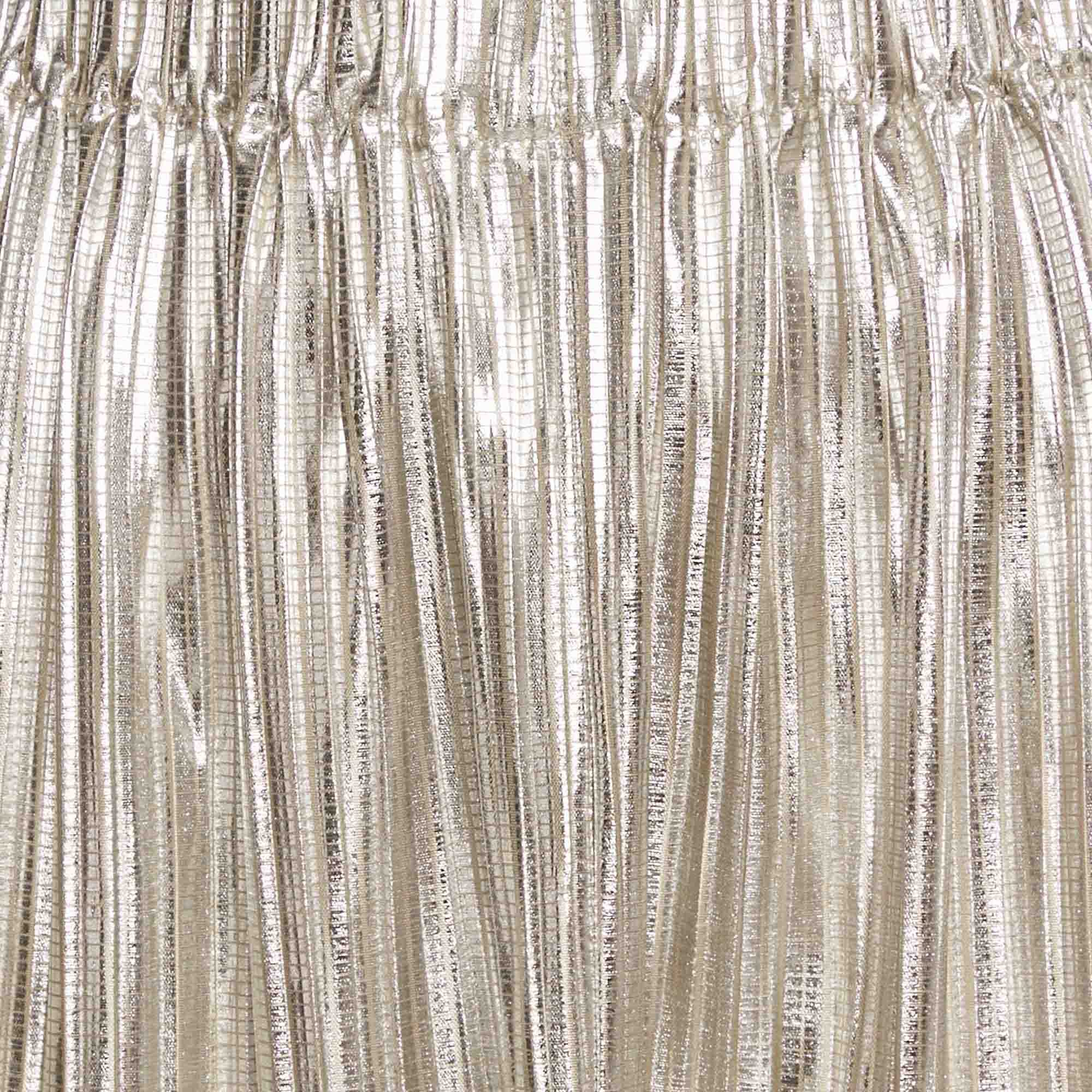 PLISSÈ Silver Plisse Delpha Mini Skirt
