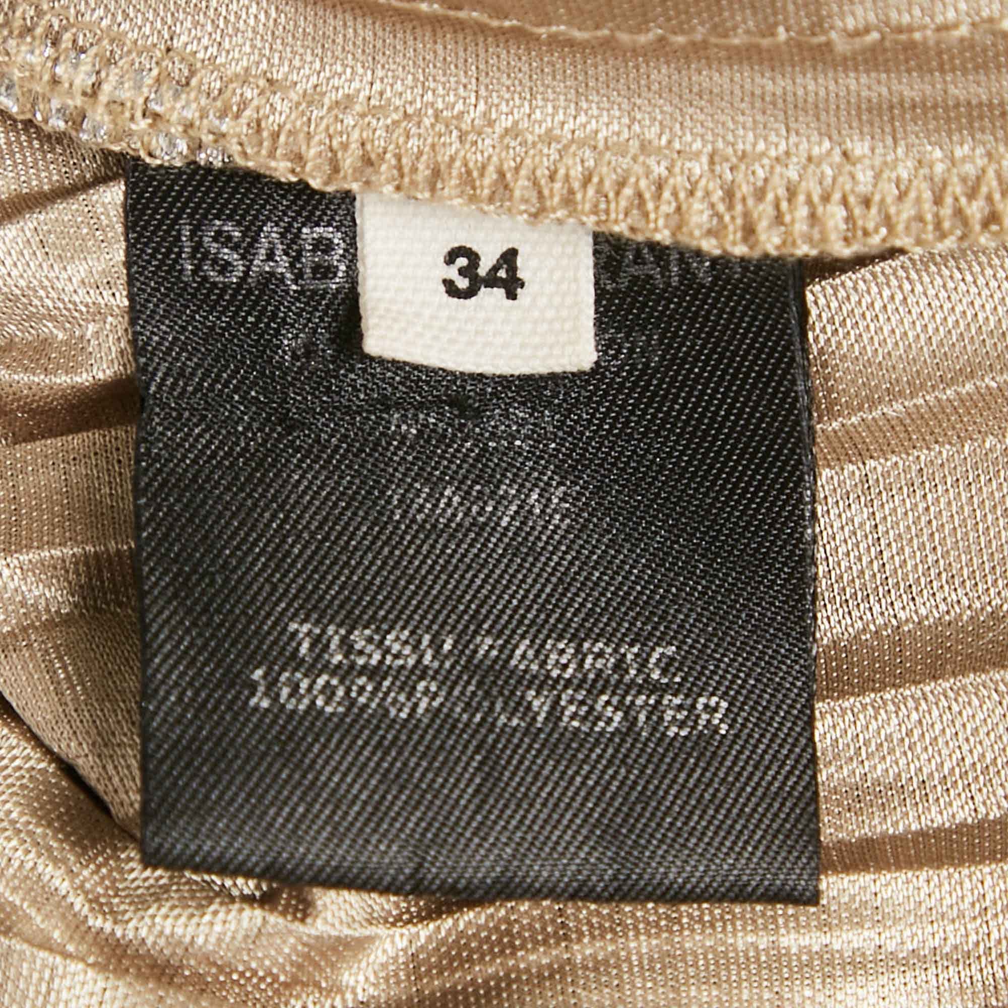 PLISSÈ Silver Plisse Delpha Mini Skirt