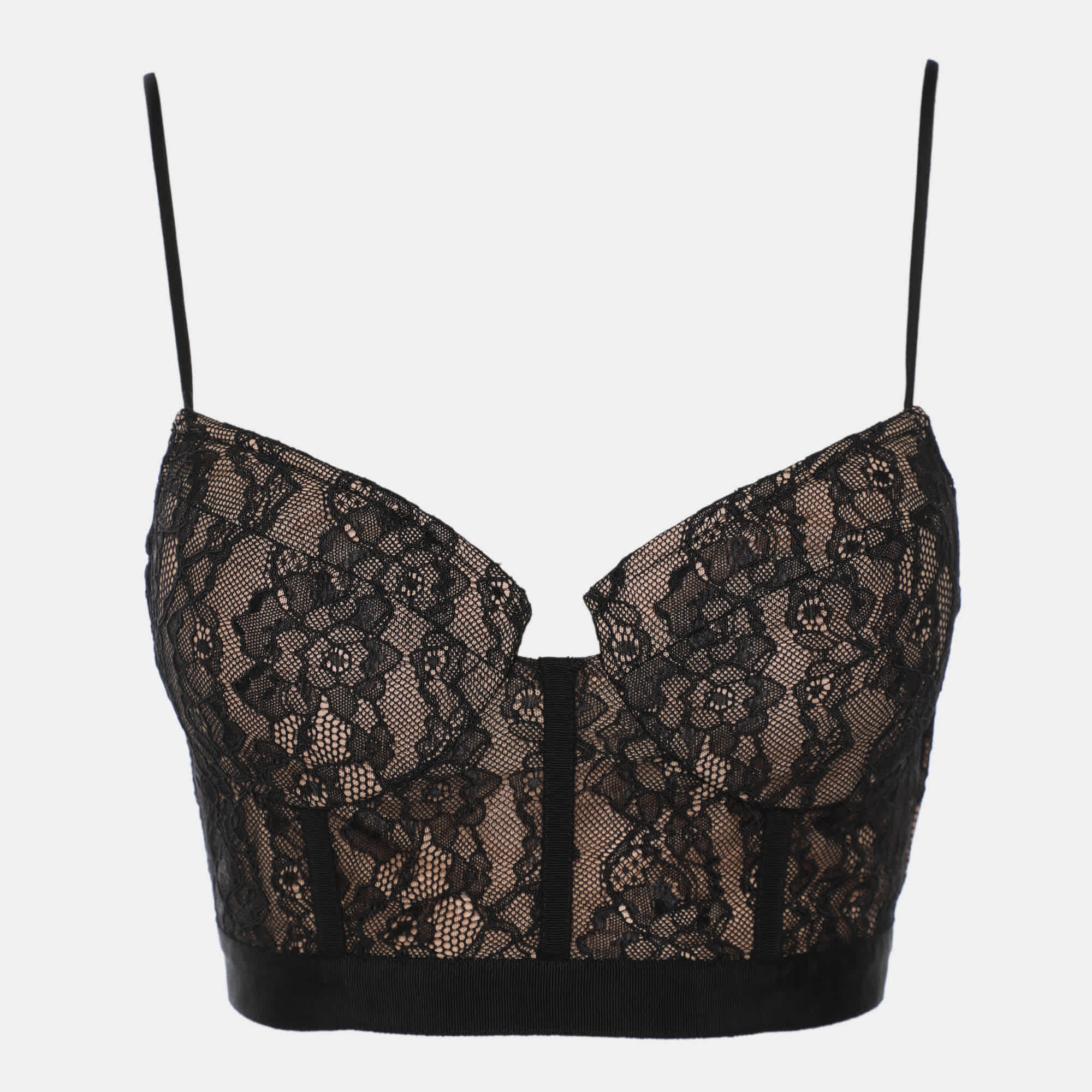 Jonathan Simkhai Black Floral Lace Camisole