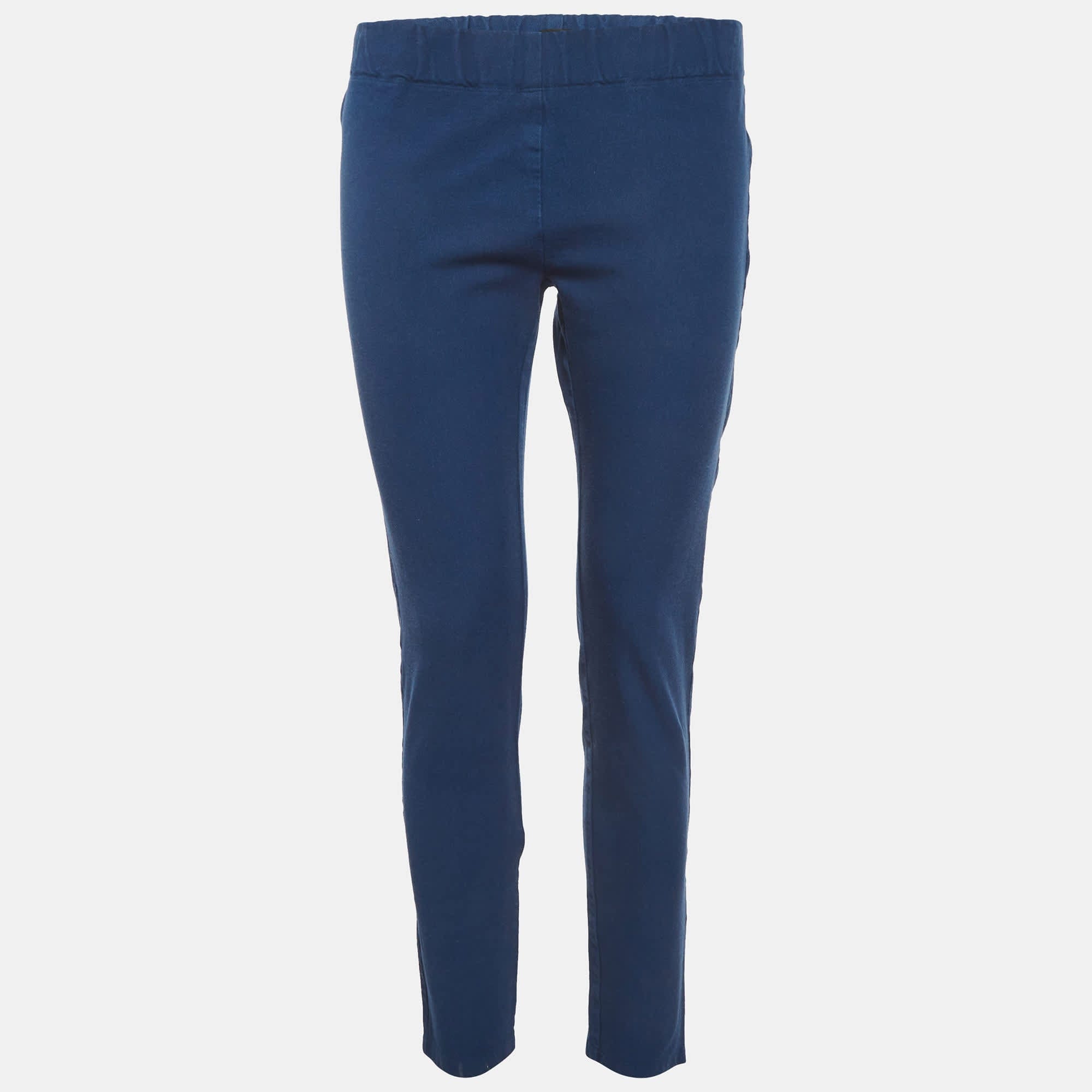 GABARDINE Joseph Blue Stretch Gabardine Leggings