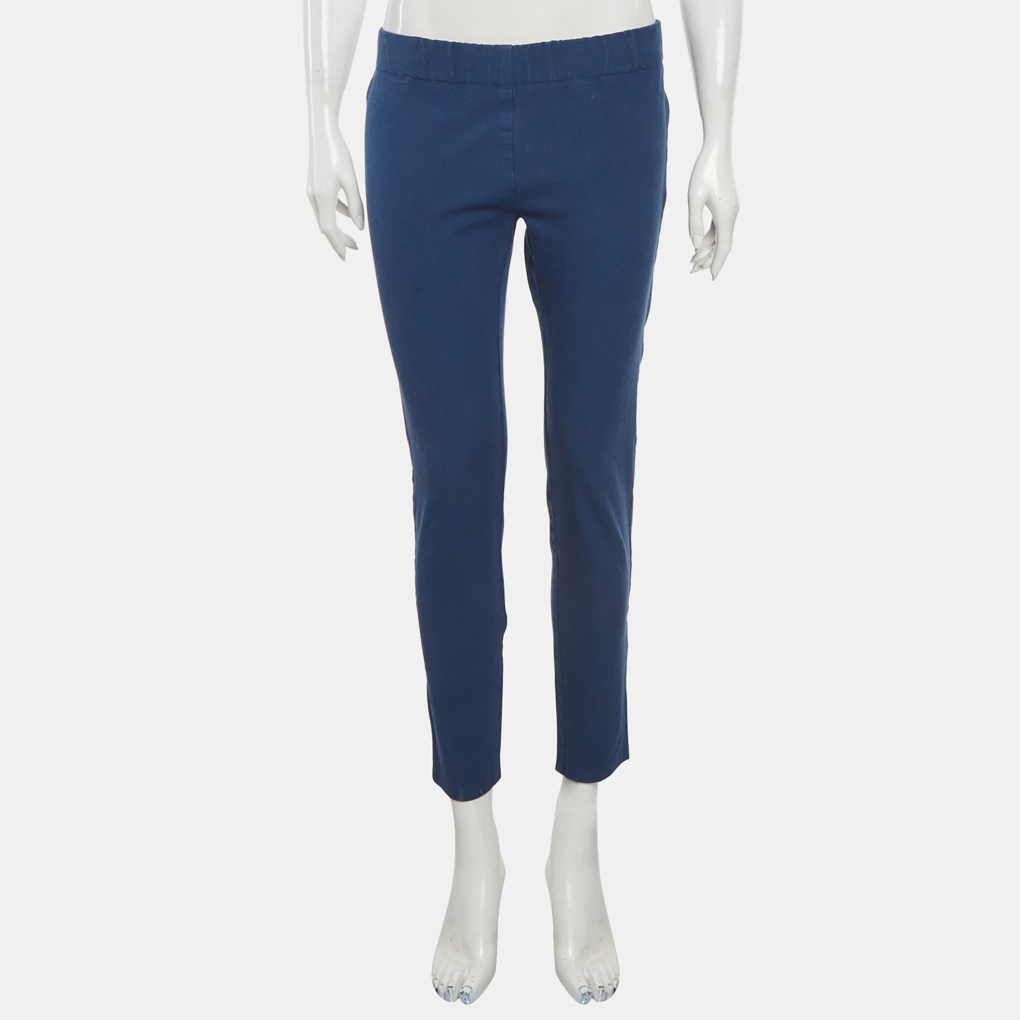 GABARDINE Joseph Blue Stretch Gabardine Leggings
