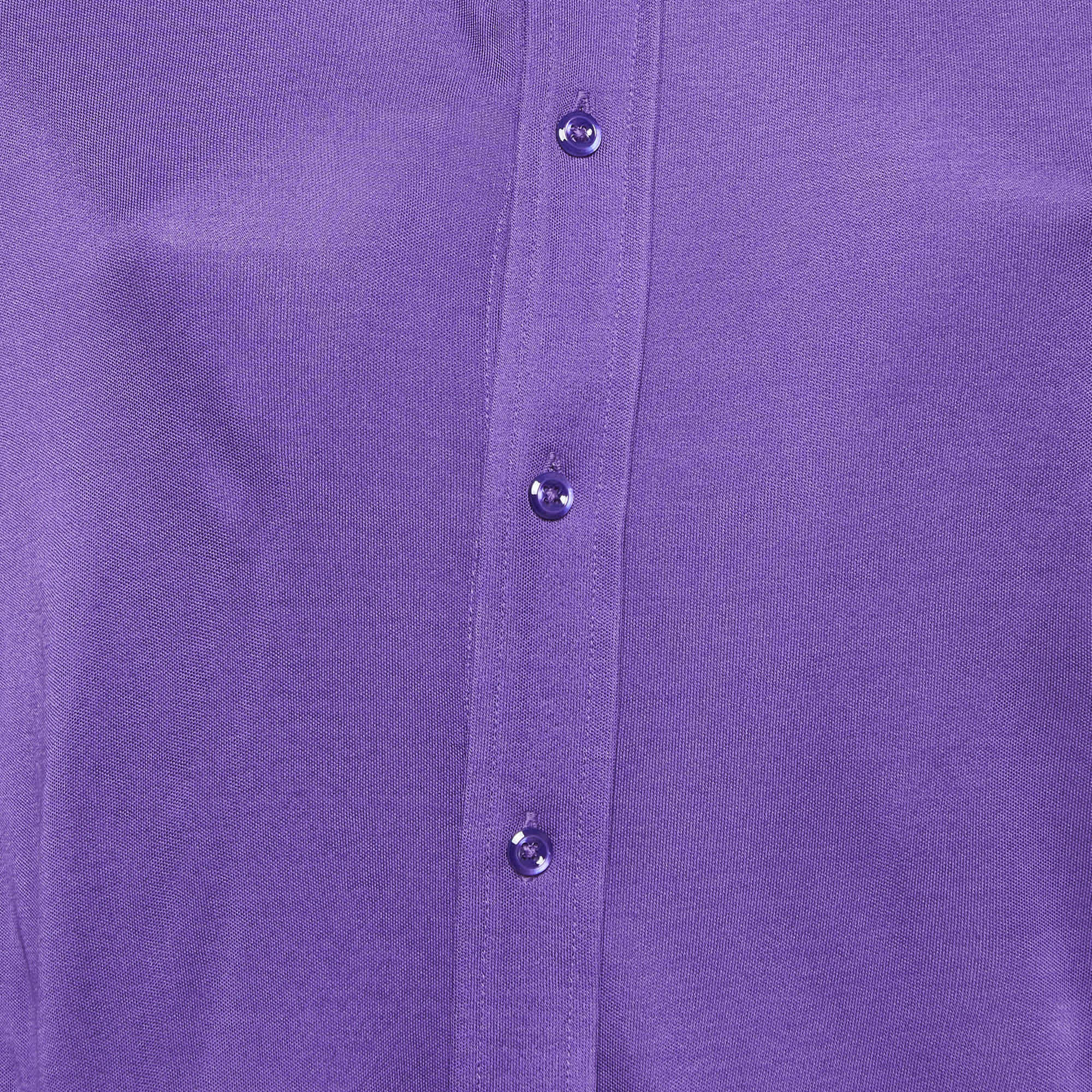 Ralph Lauren Purple Jersey Long Sleeve Shirt
